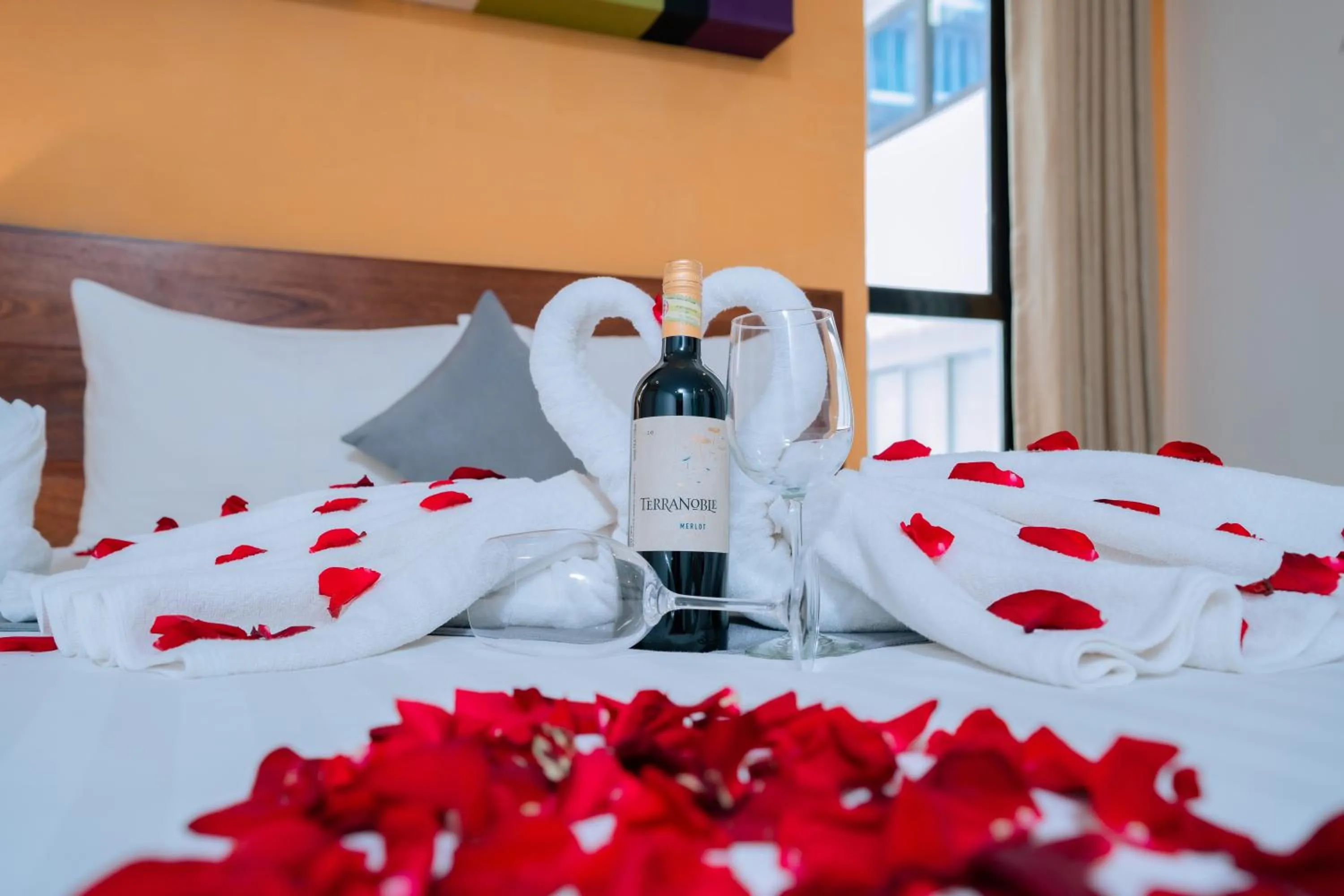 Bed in Home Chic Hotel