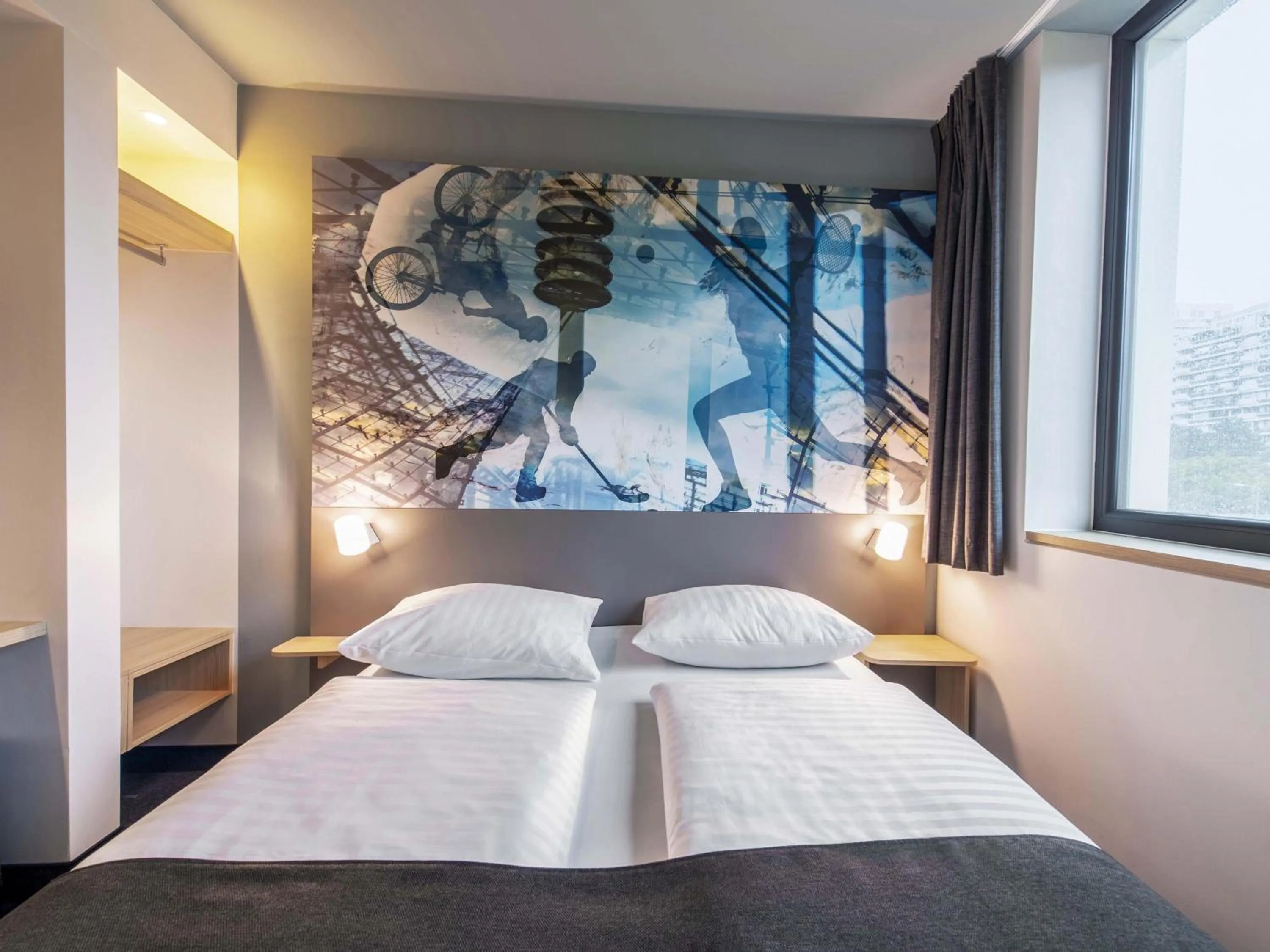 Photo of the whole room, Bed in B&B Hotel München-Olympiapark