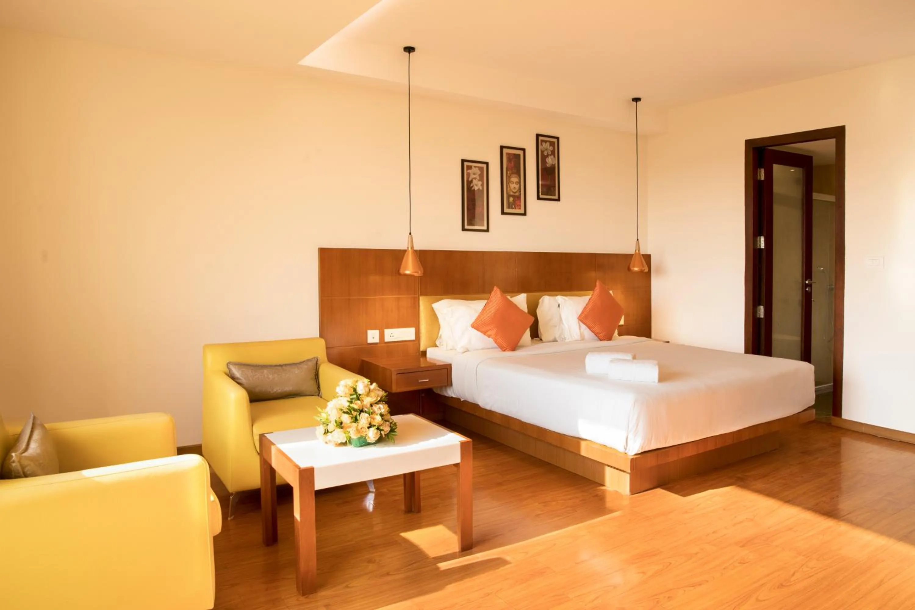 Living room, Bed in CJ Pallazzio,Salem