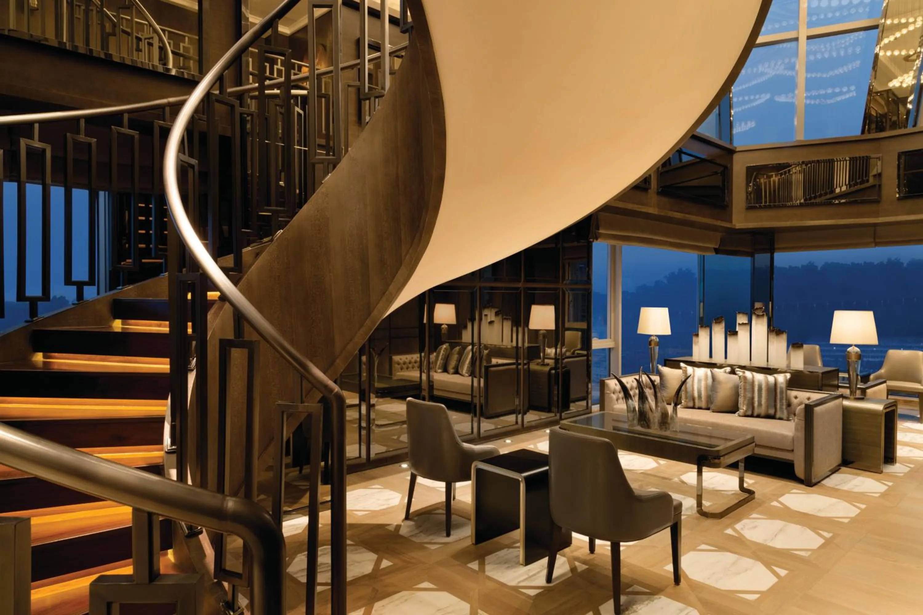 Seating area in Kempinski Hotel Fuzhou