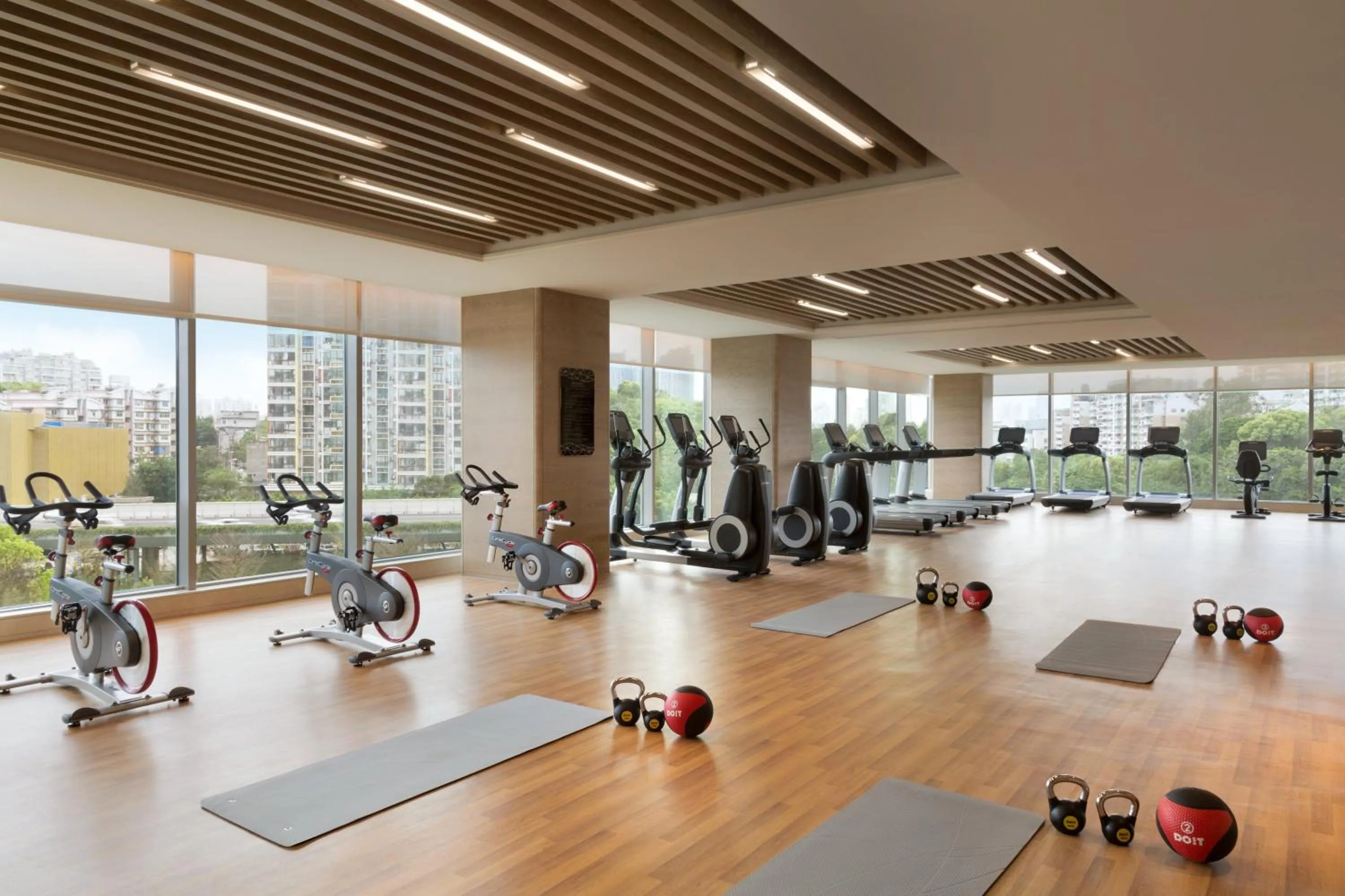 Fitness centre/facilities in Kempinski Hotel Fuzhou