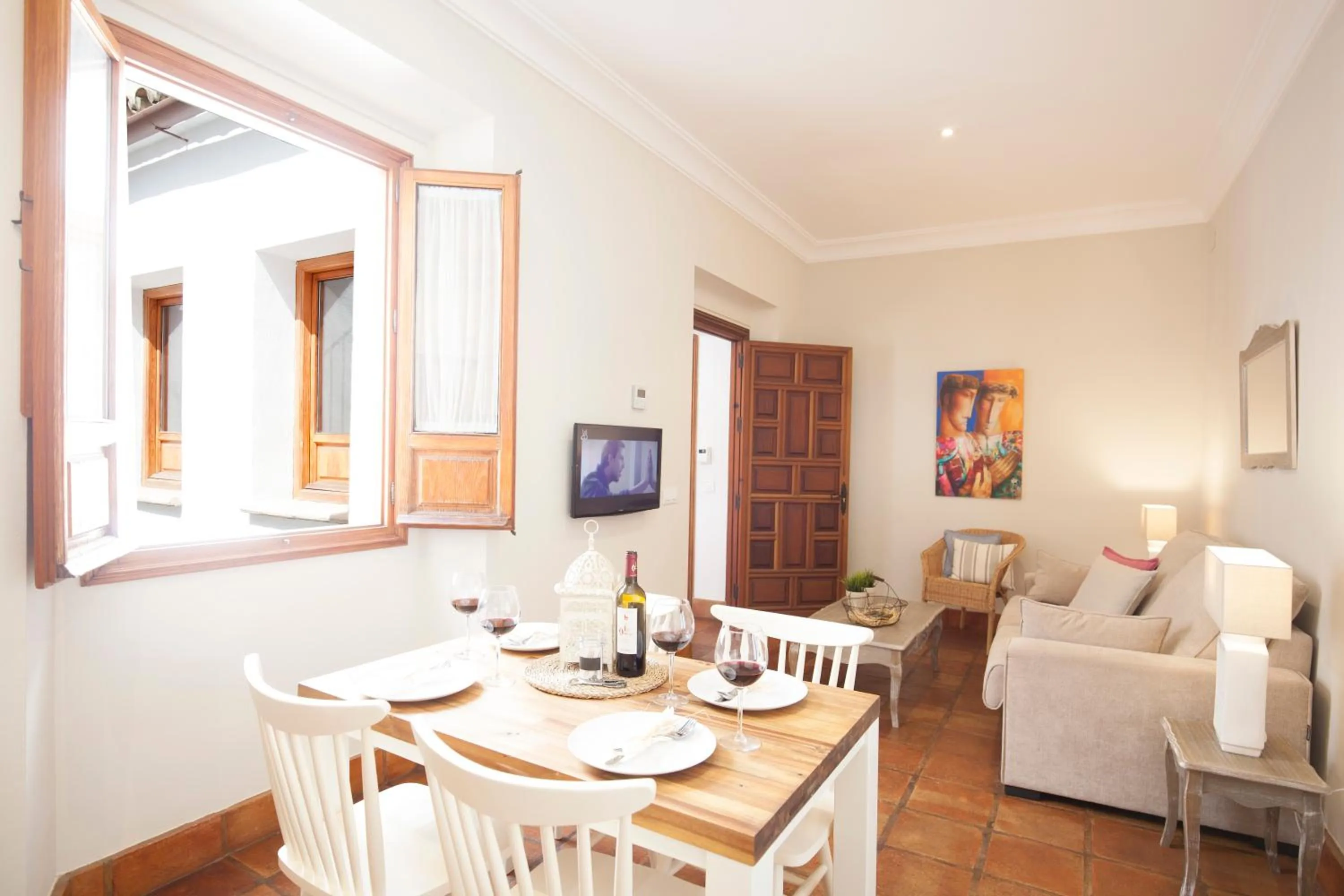 Living room in Apartamentos Casa del Aceite