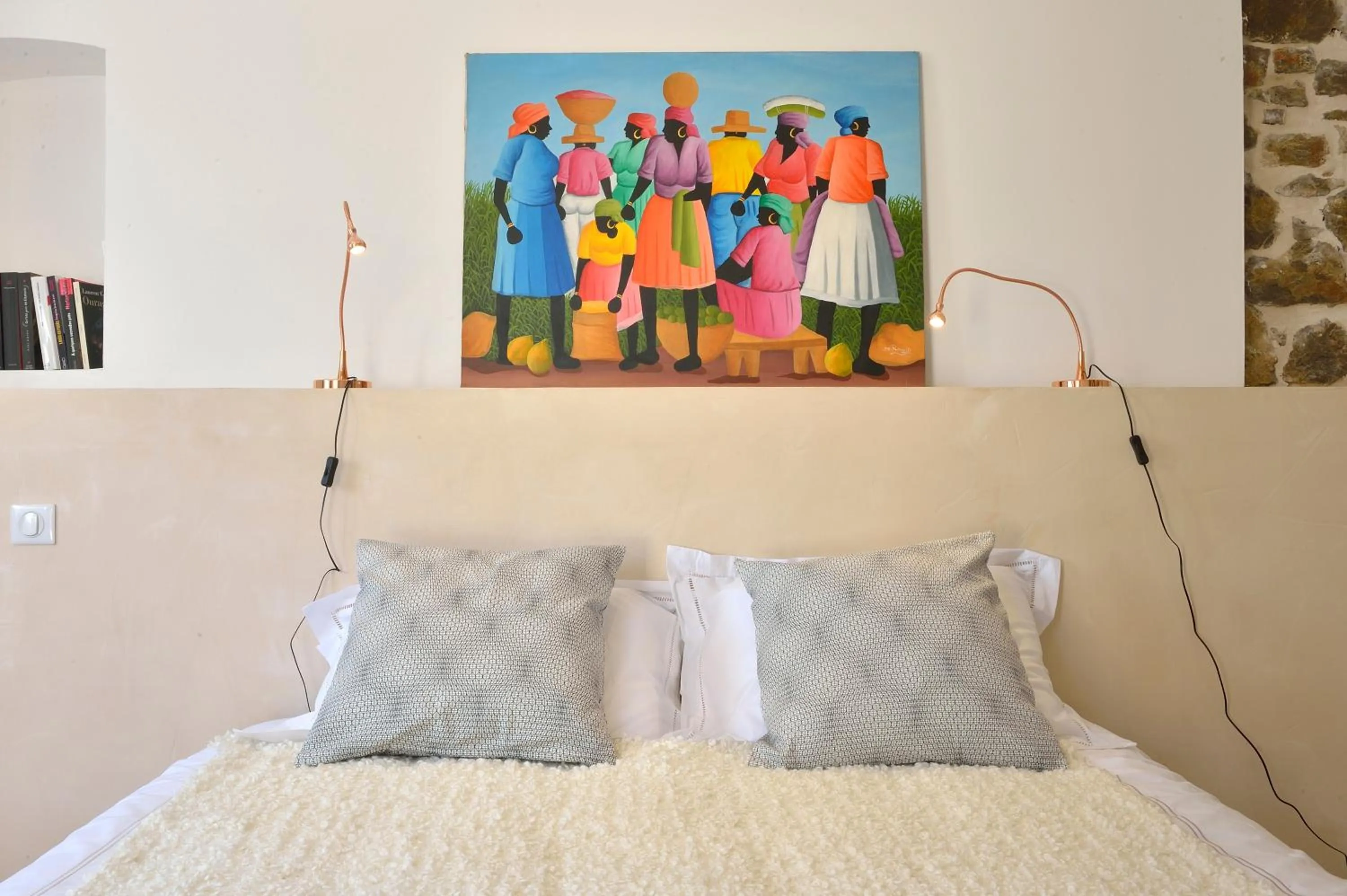 Decorative detail, Bed in B&B Villa Du Roc Fleuri