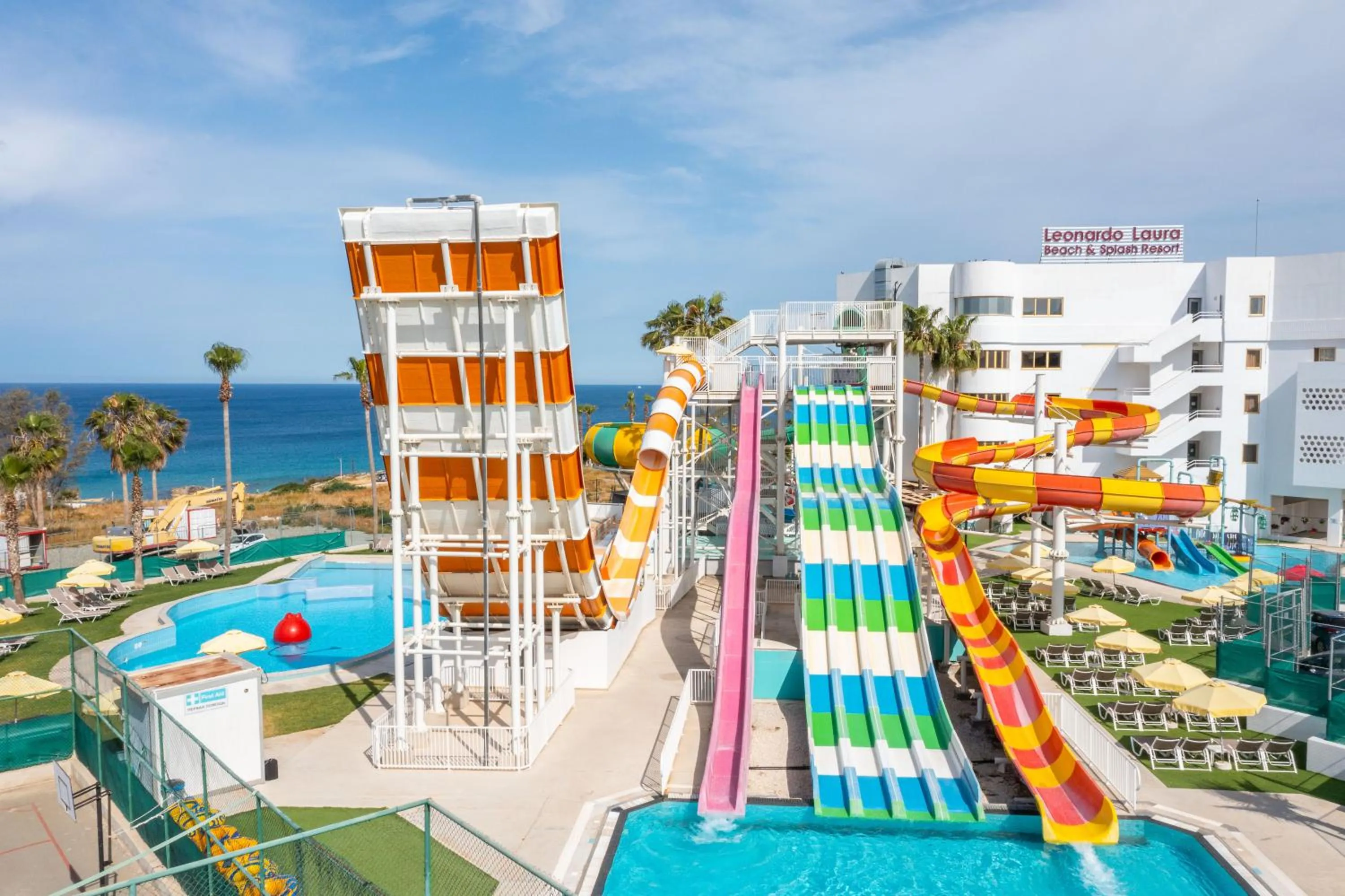 Aqua park in Leonardo Laura Beach & Splash Resort