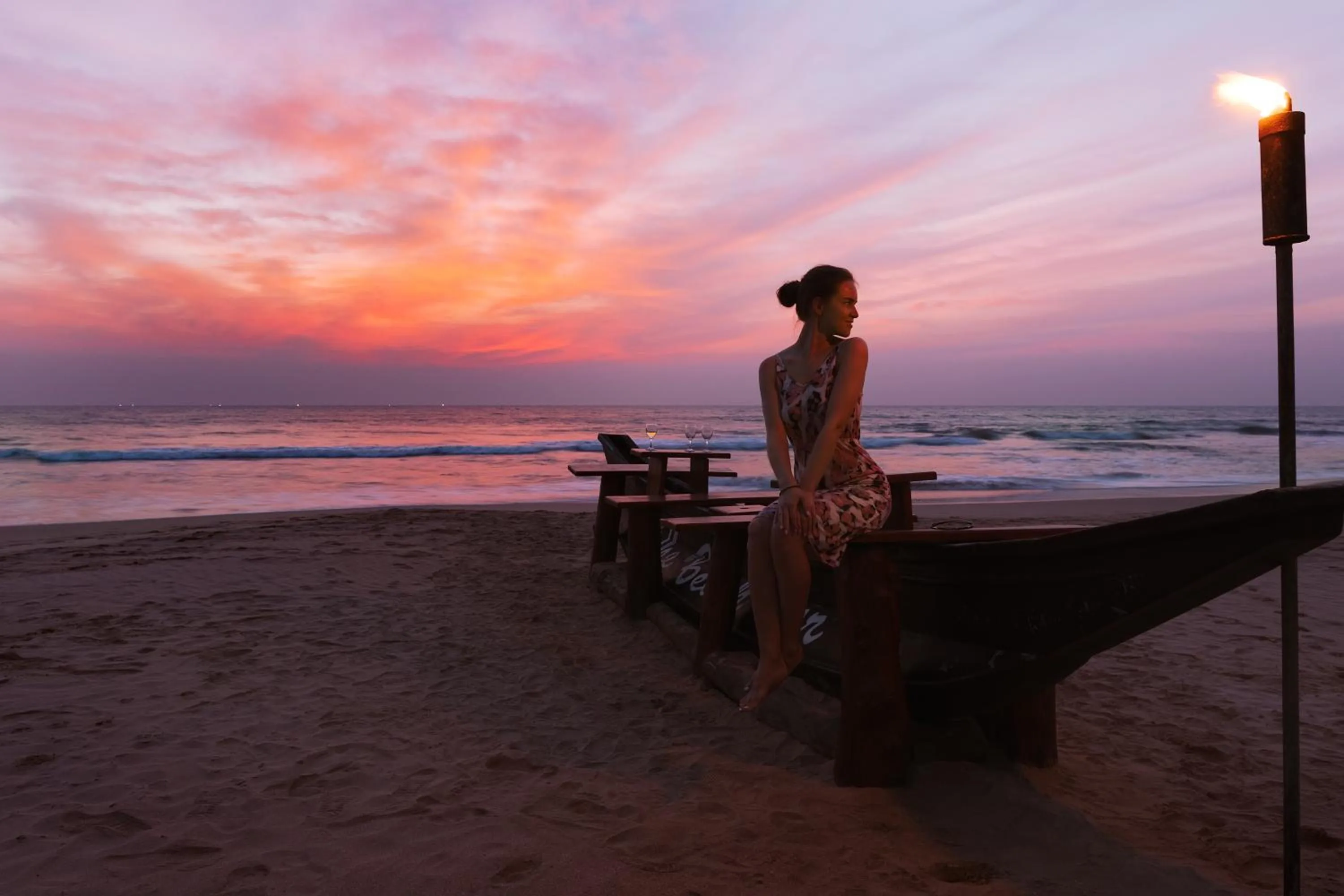 People, Beach in Amal Beach Hotel