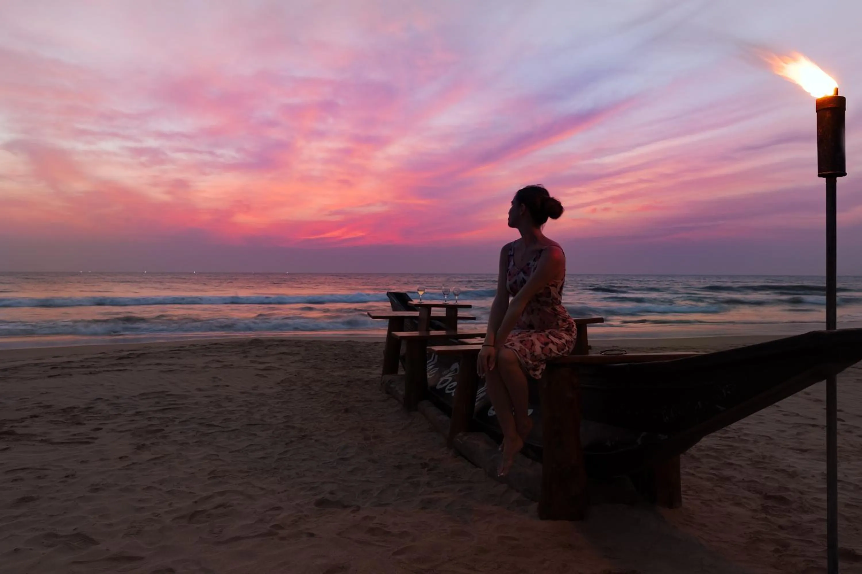 People, Beach in Amal Beach Hotel