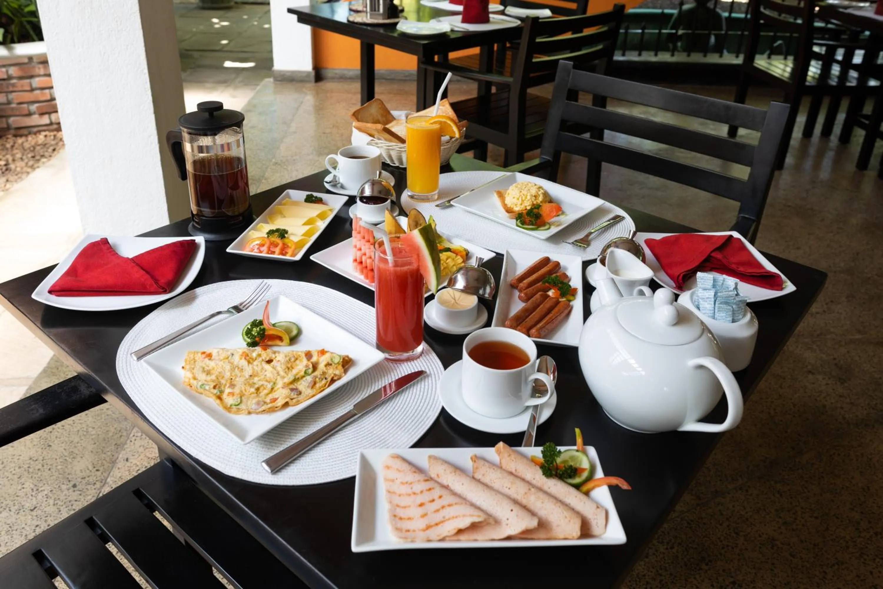 Breakfast in Amal Beach Hotel