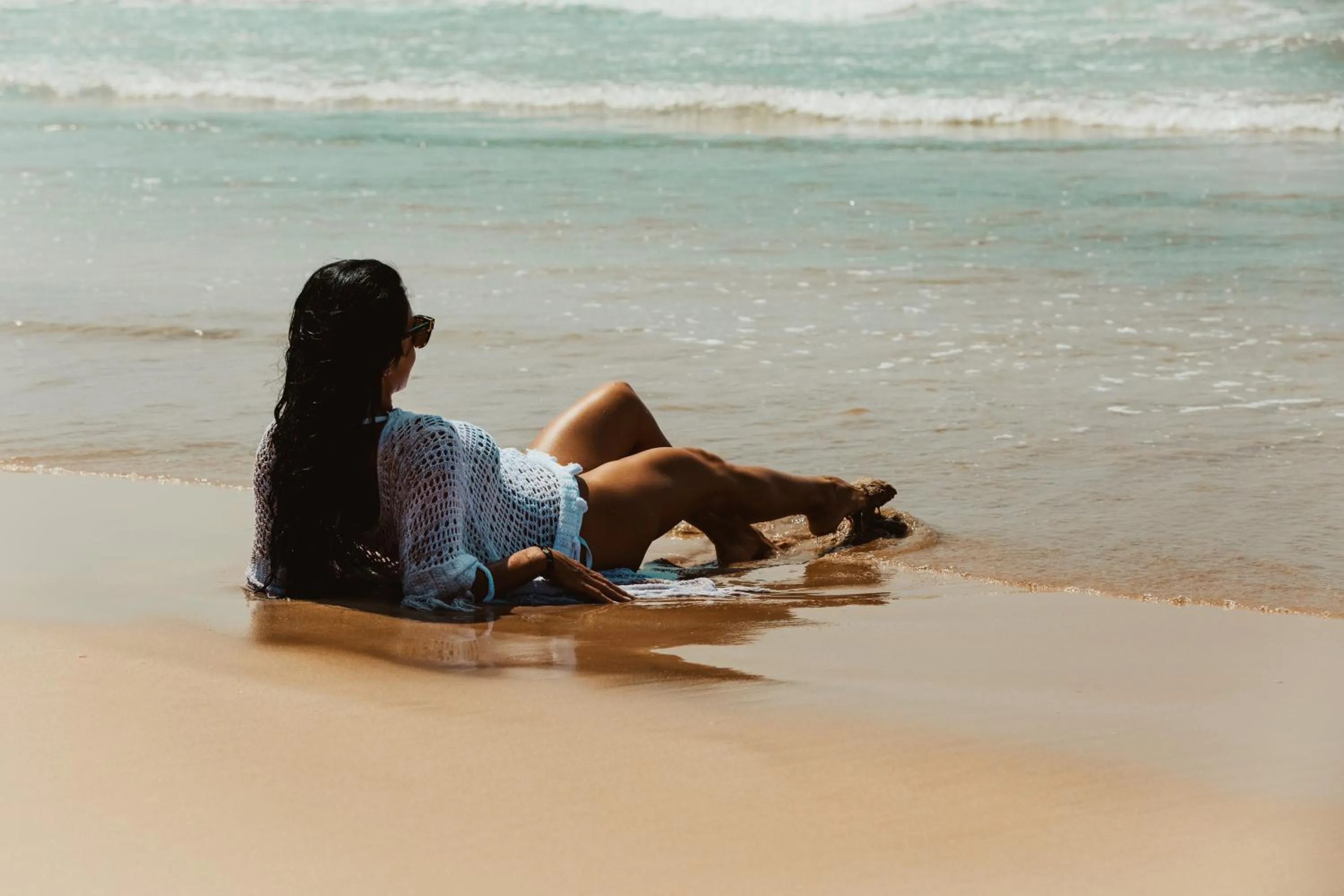People, Beach in Amal Beach Hotel