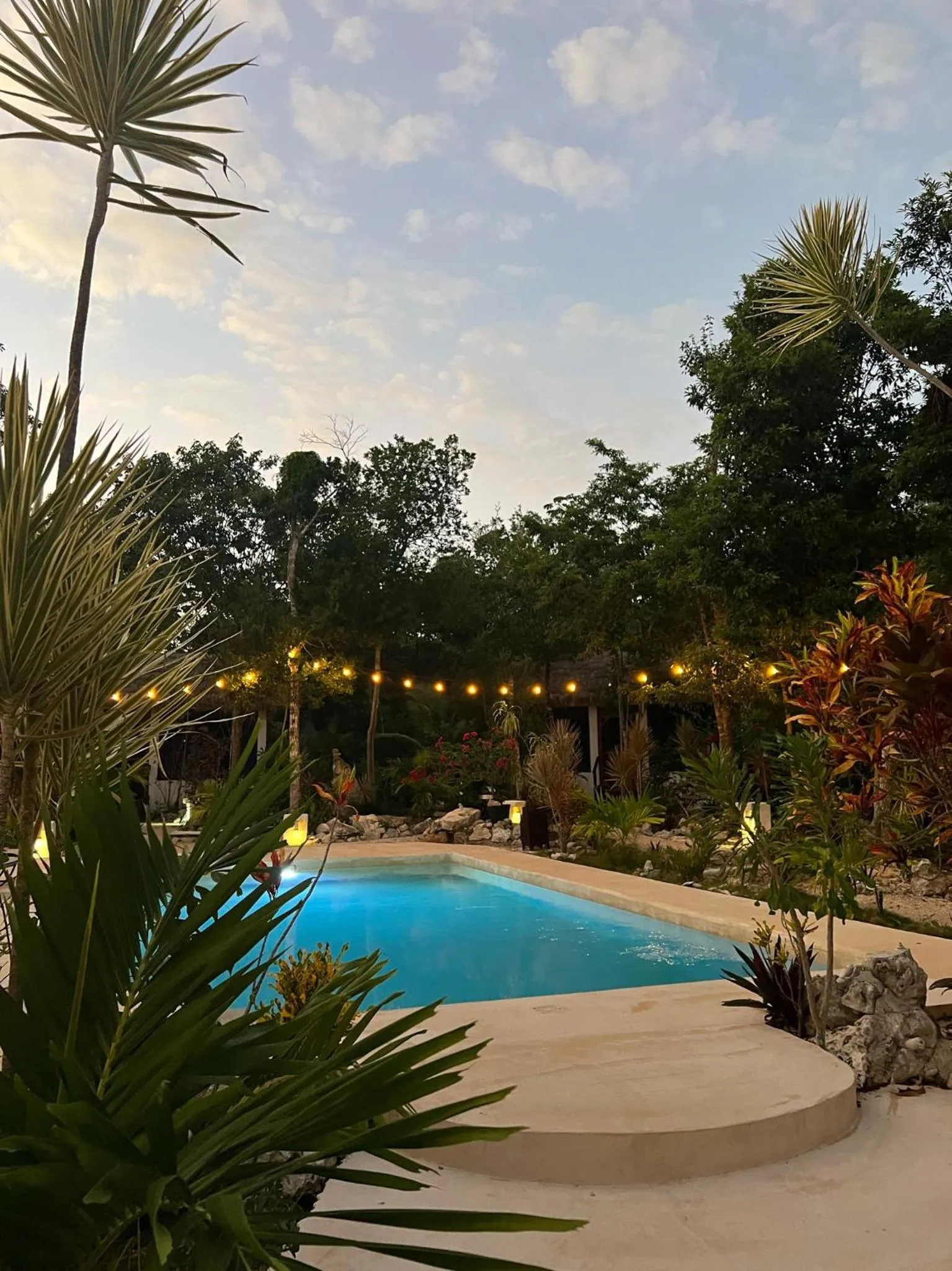 Garden view in Maya Eco Village