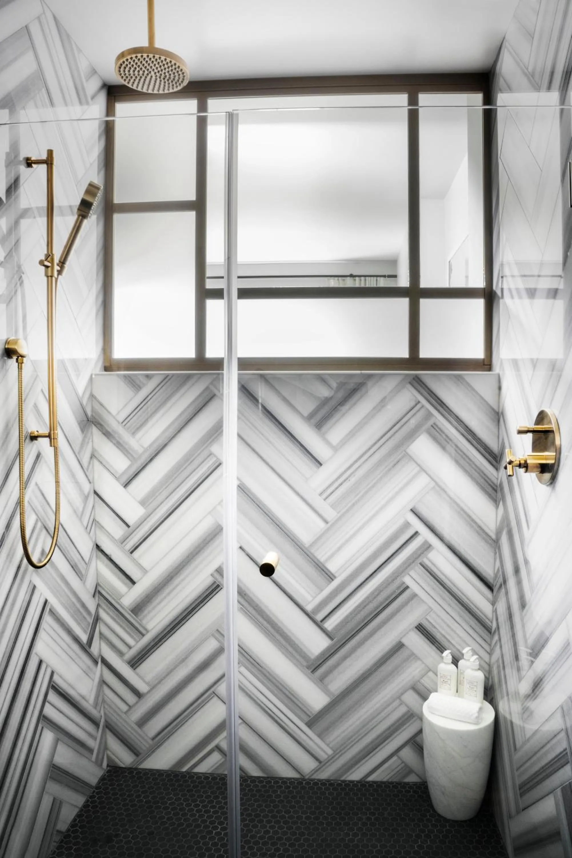 Shower in Halcyon - A Hotel in Cherry Creek