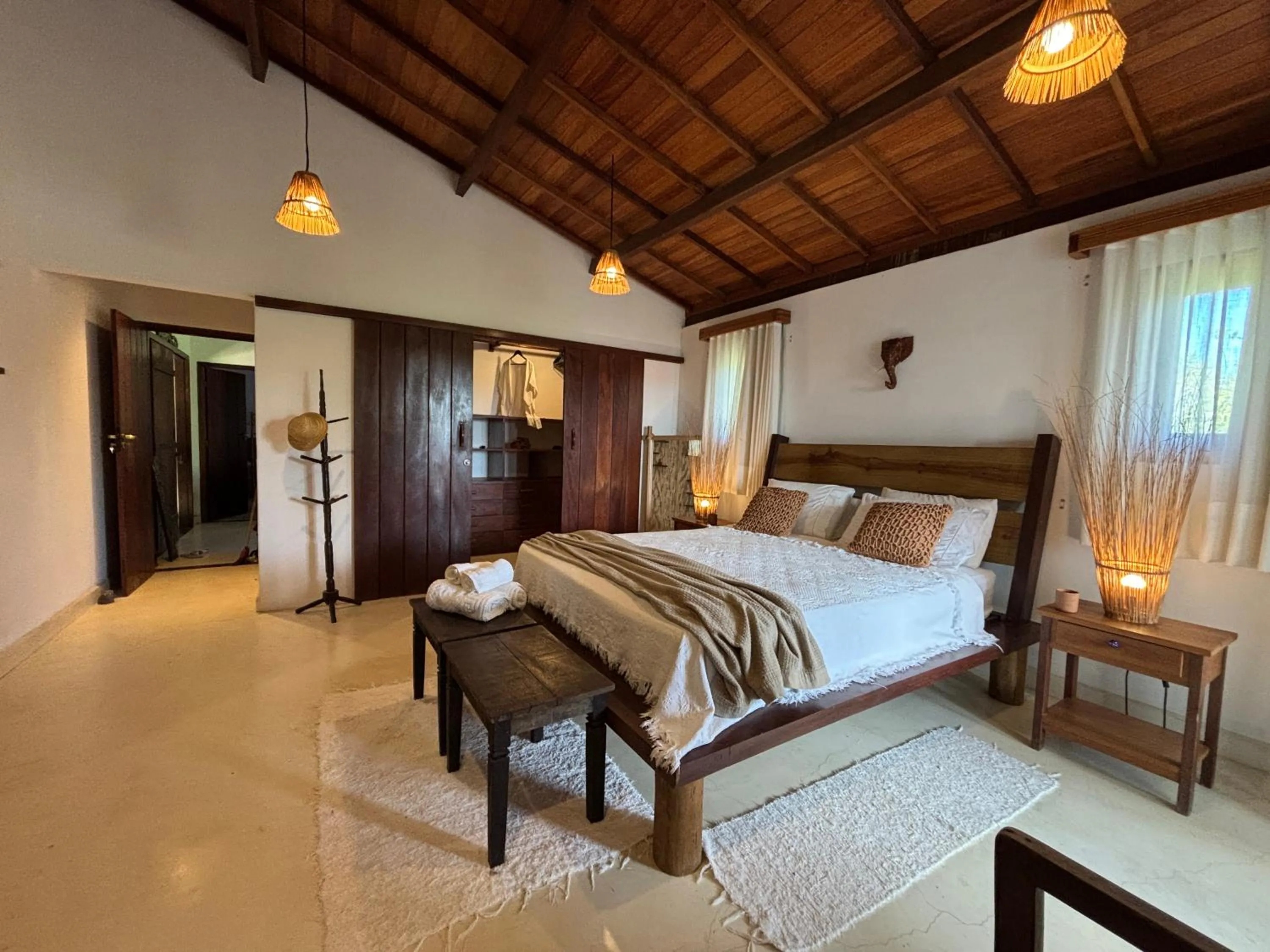 Bed in Villa Prana Trancoso - Vista mar