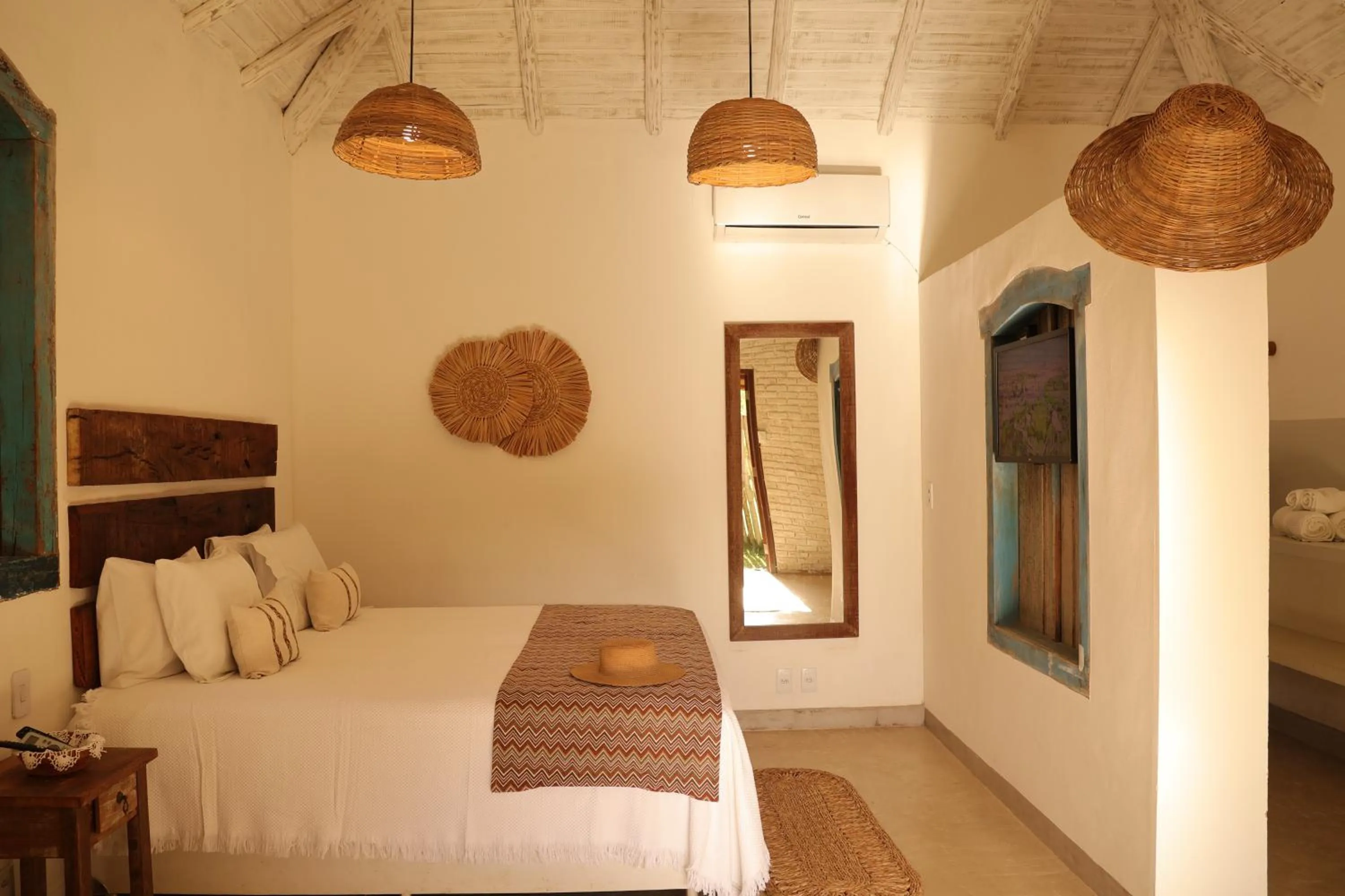 Bed in Villa Prana Trancoso - Vista mar