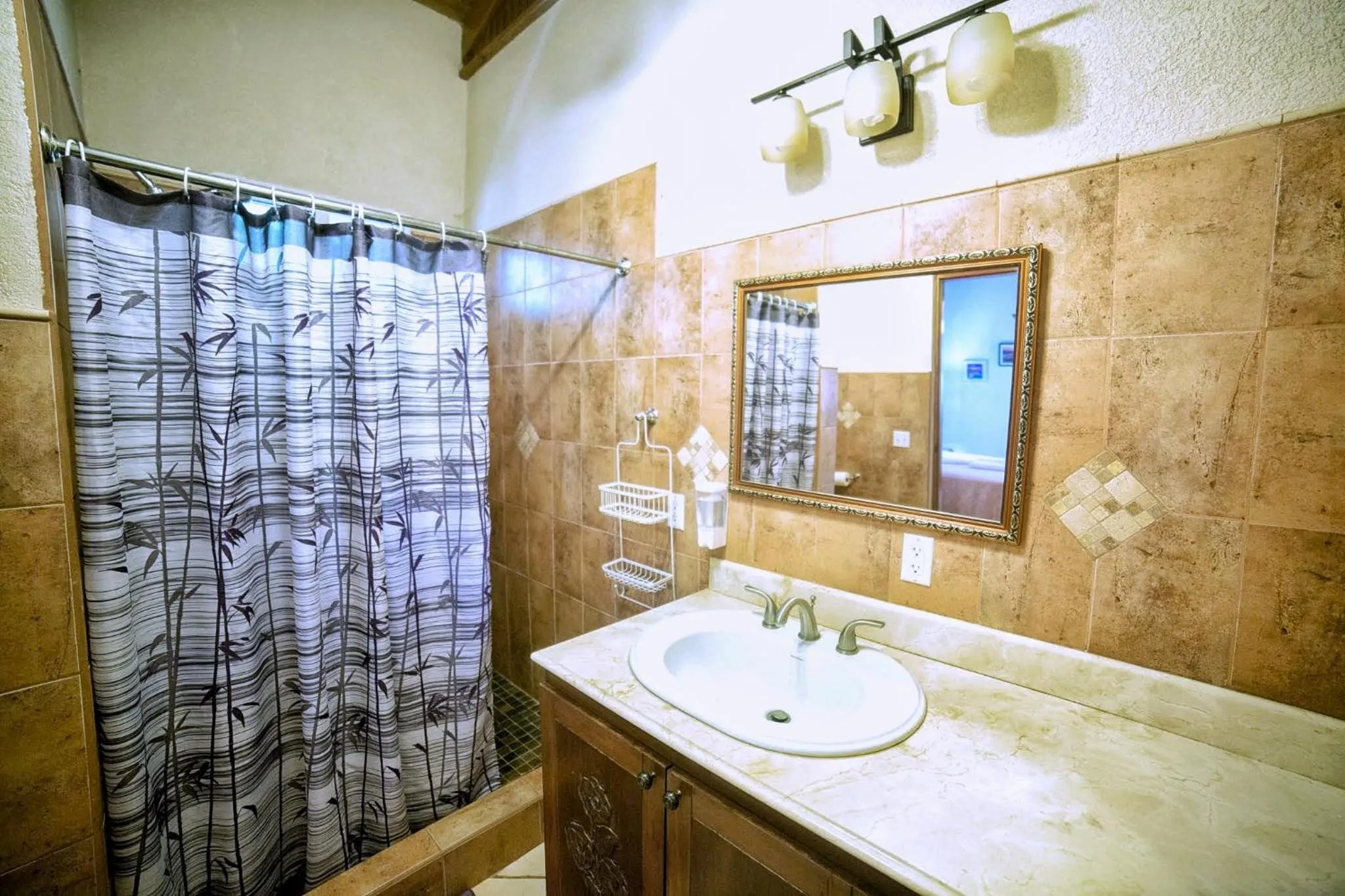 Shower in Seaside Inn Roatan