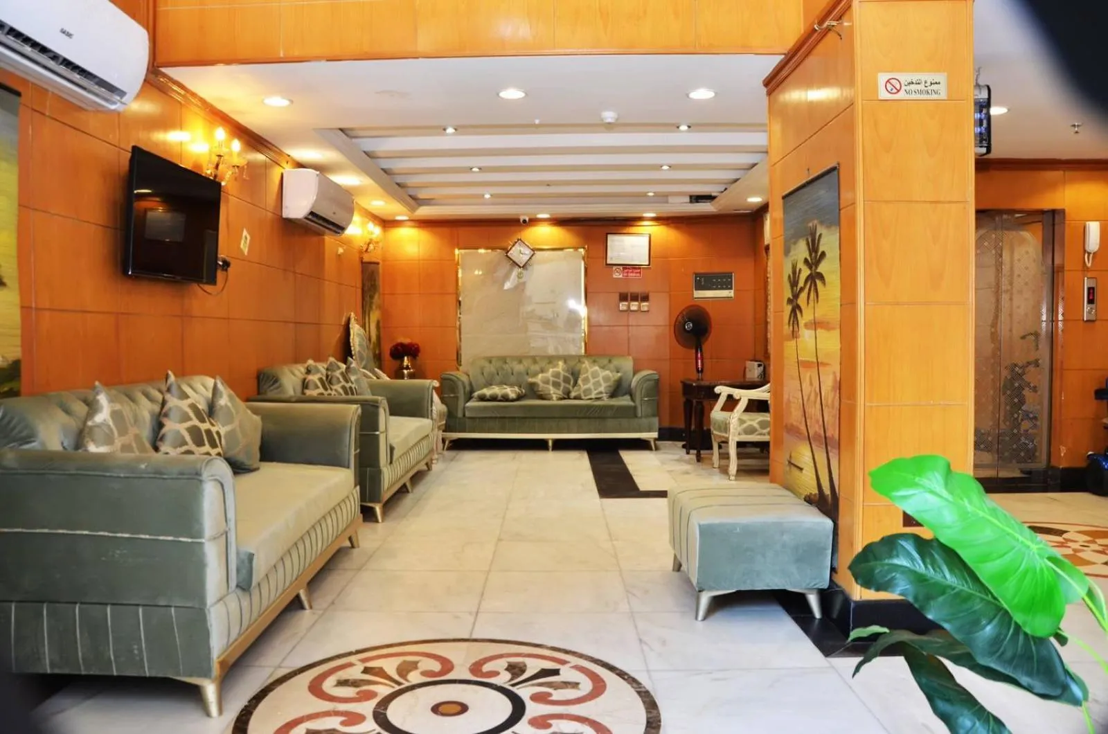 Seating area in Hamad Saif Batal Hotel