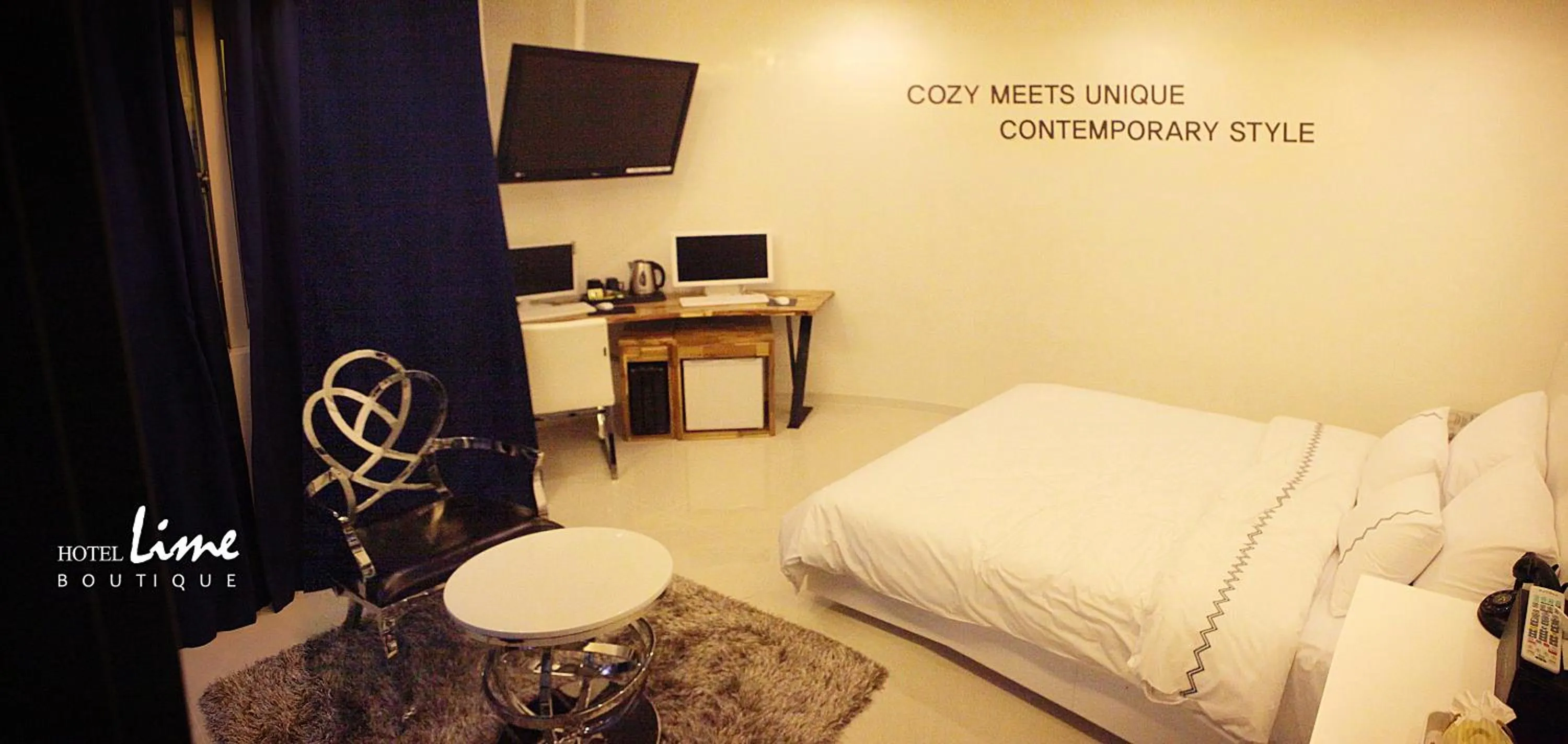 Bed in Jeonju Lime Hotel