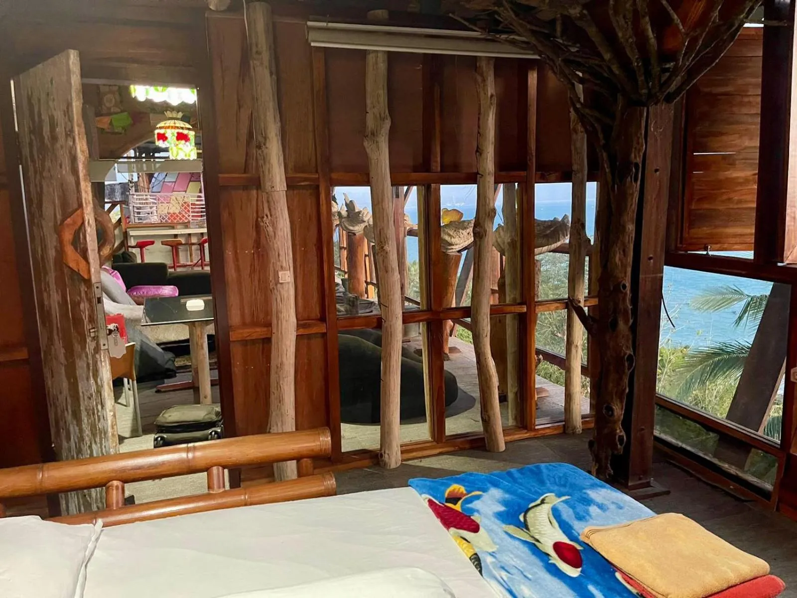 Bed in Karang Aji Beach Villa