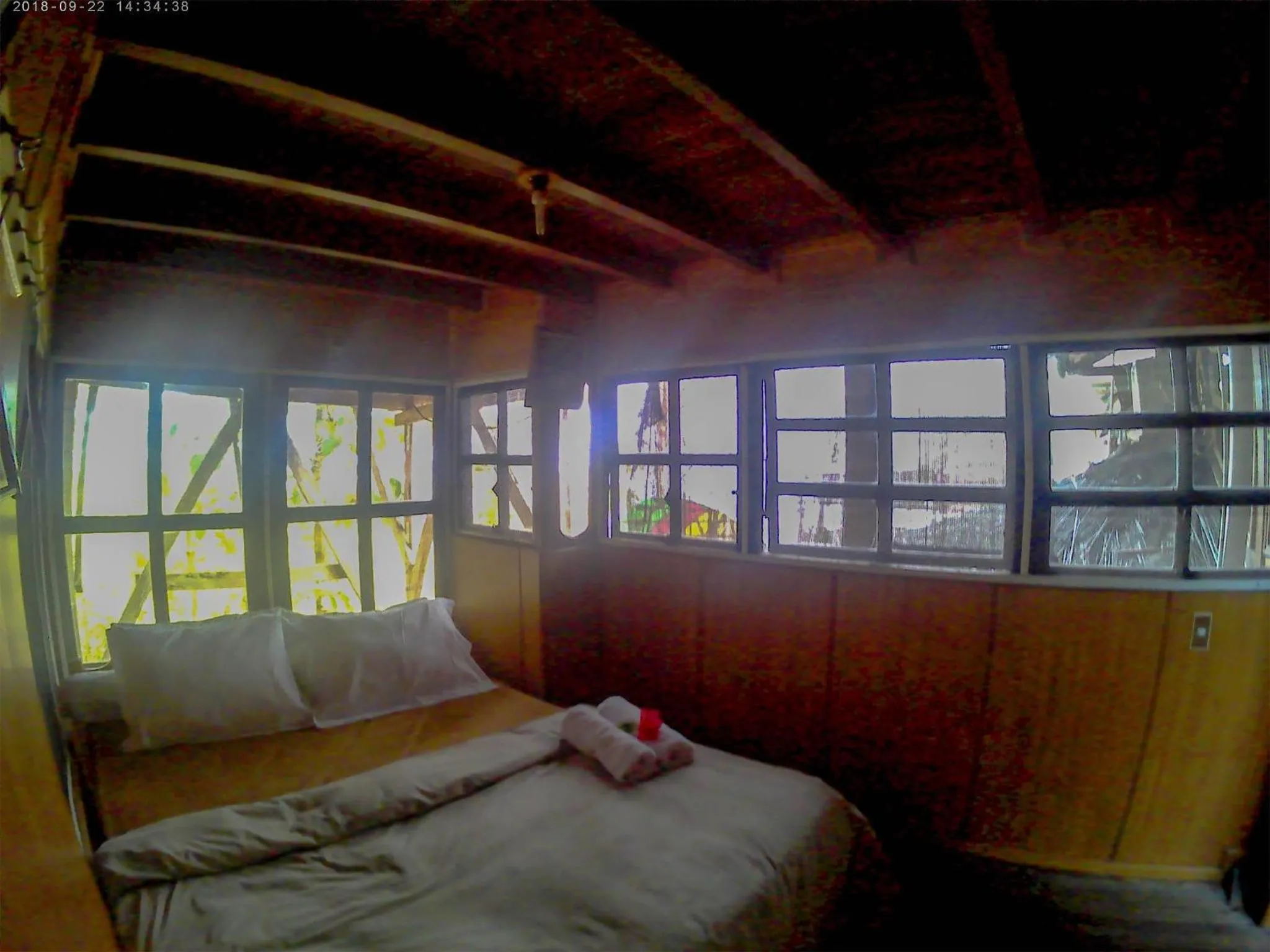 Bed in Karang Aji Beach Villa