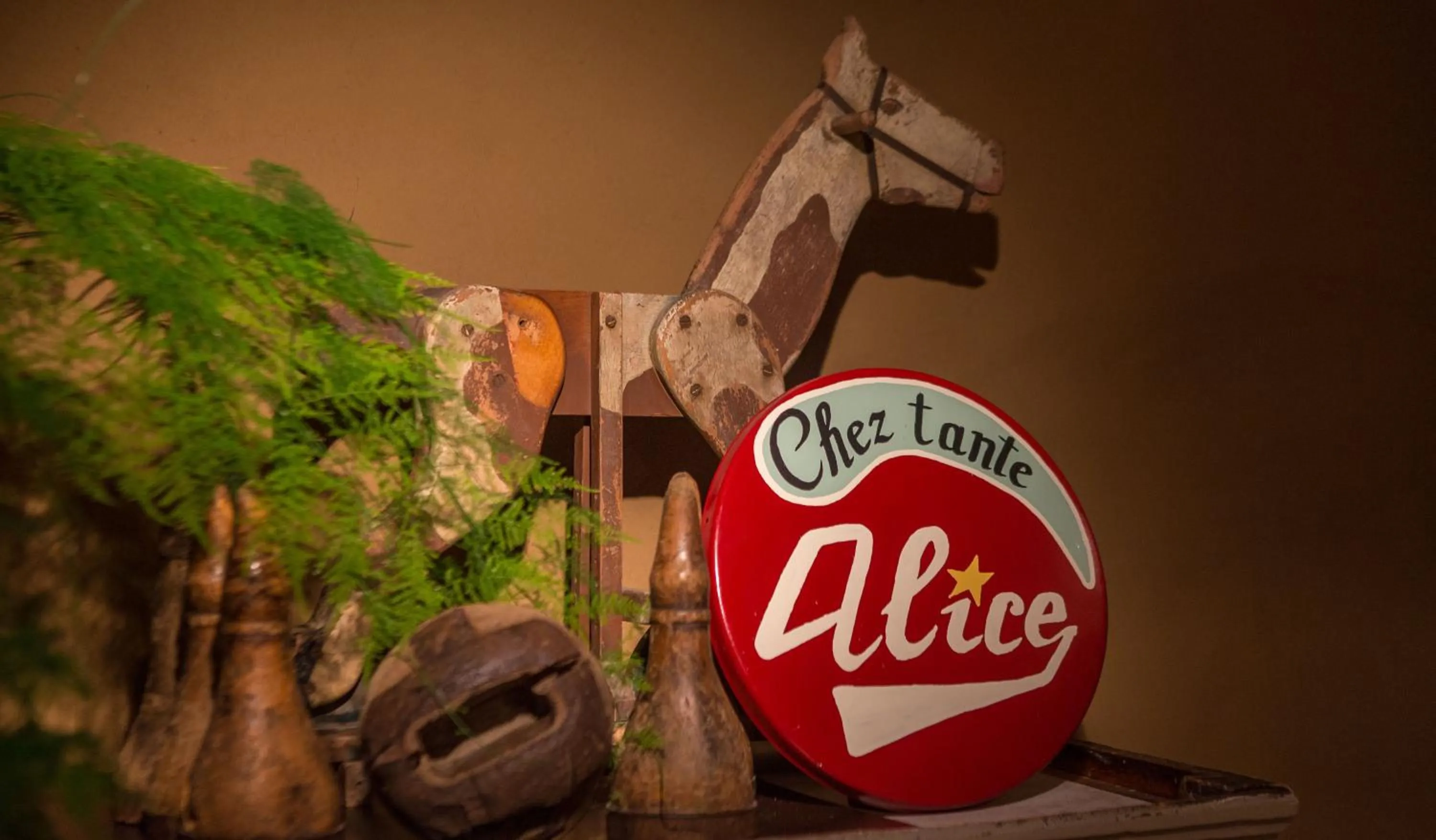 Decorative detail in B&B Chez tante Alice