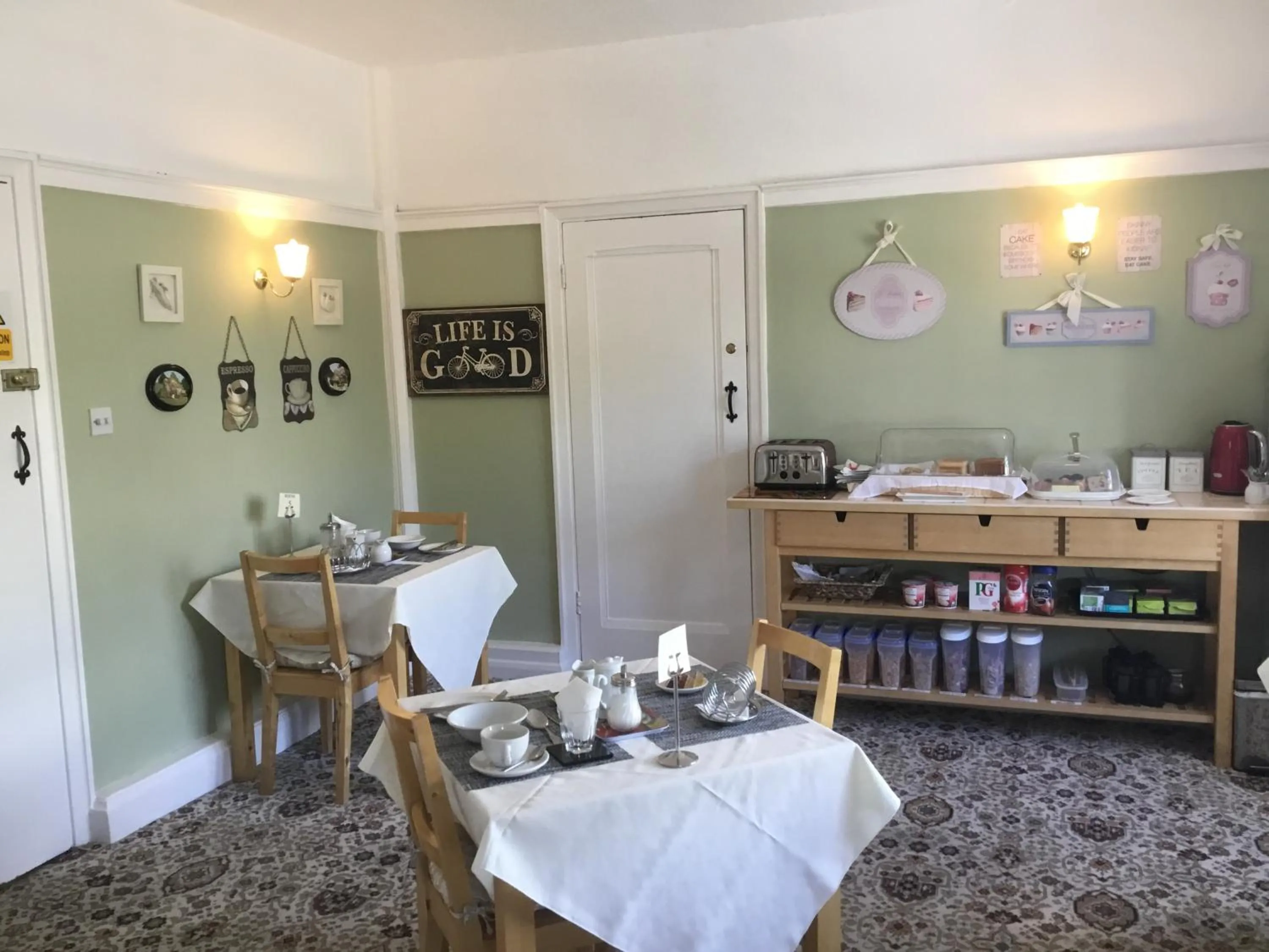 Dining area in The Stockton Arms Hotel