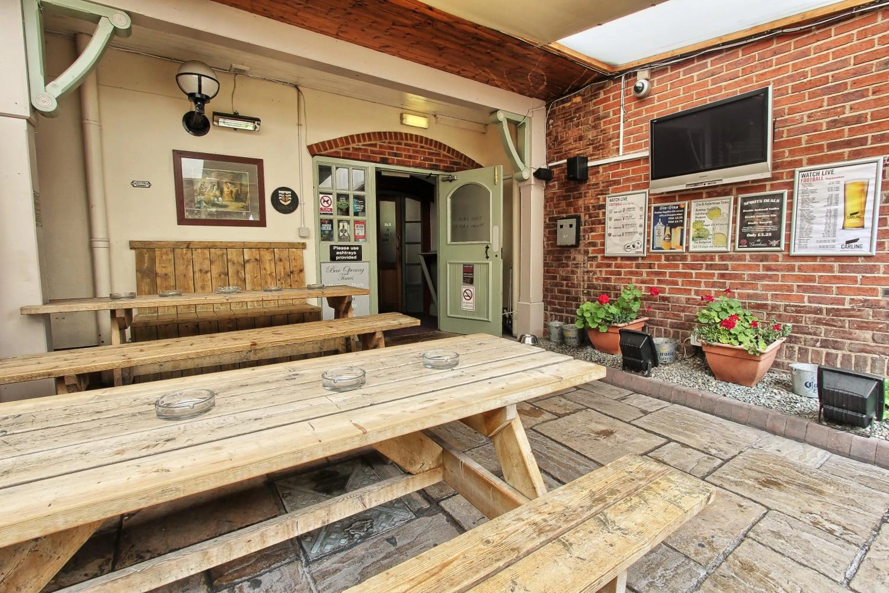 Garden in The Stockton Arms Hotel