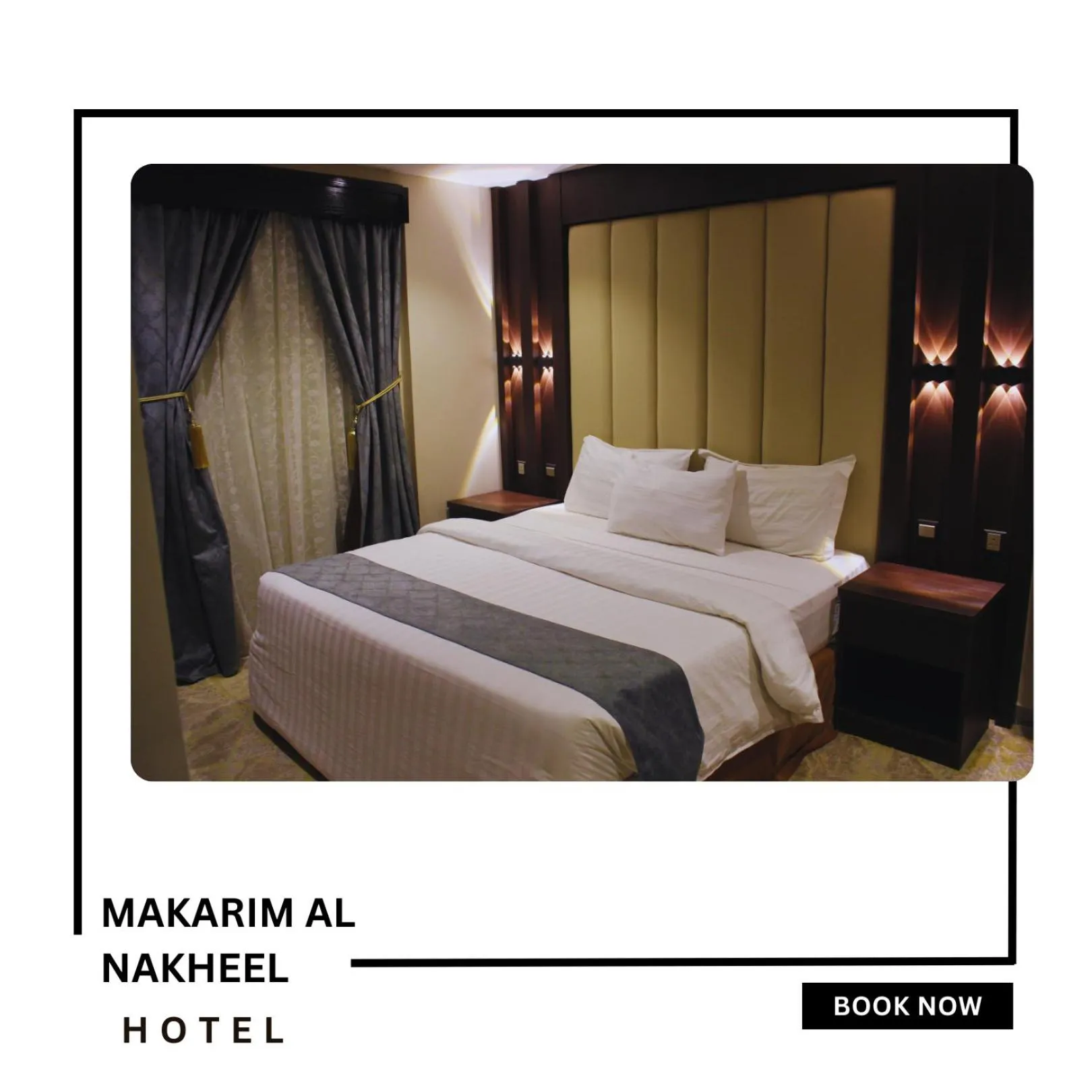Bed in Makarim Palm Hotel