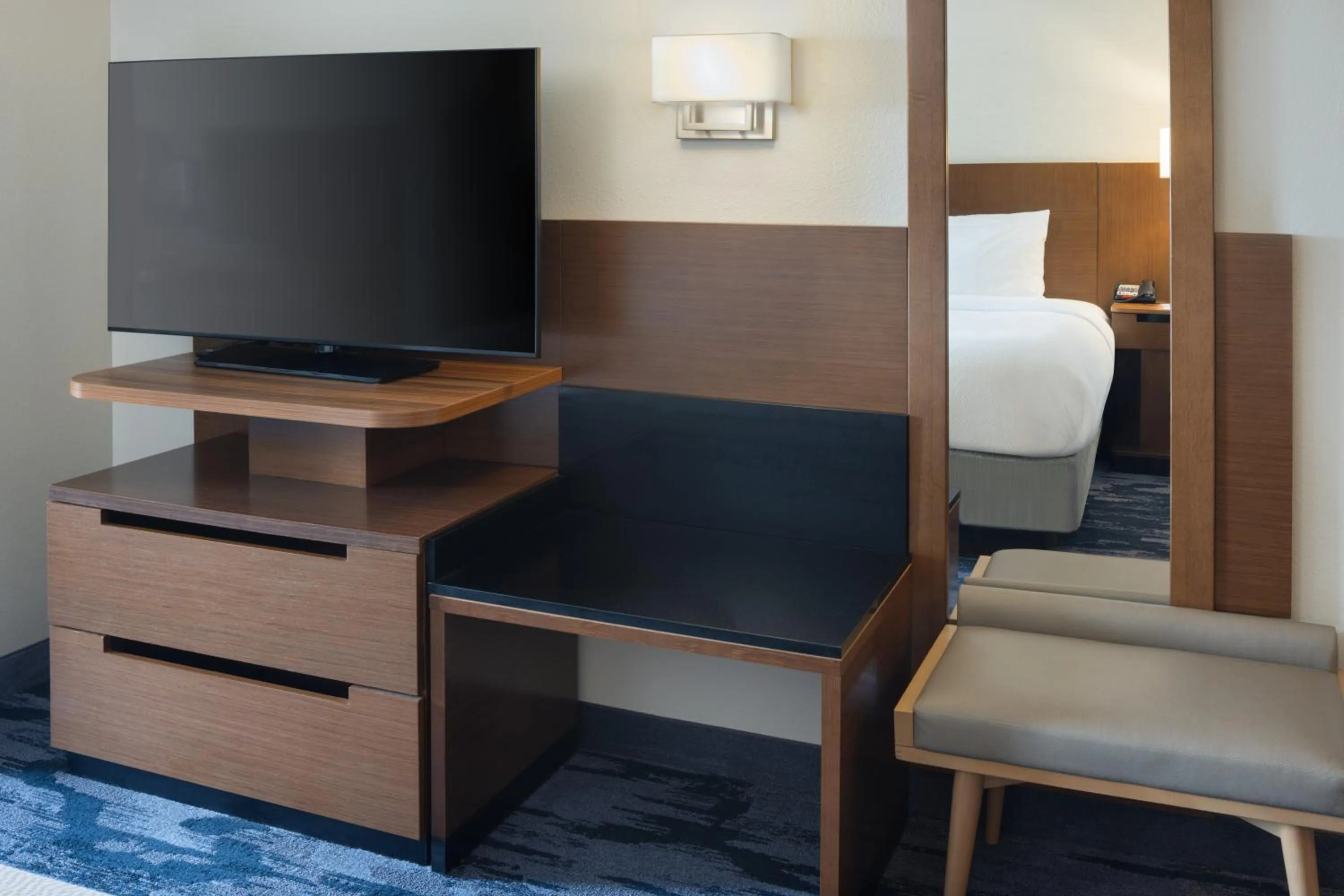 TV and multimedia in Fairfield Inn & Suites by Marriott Lincoln Southeast