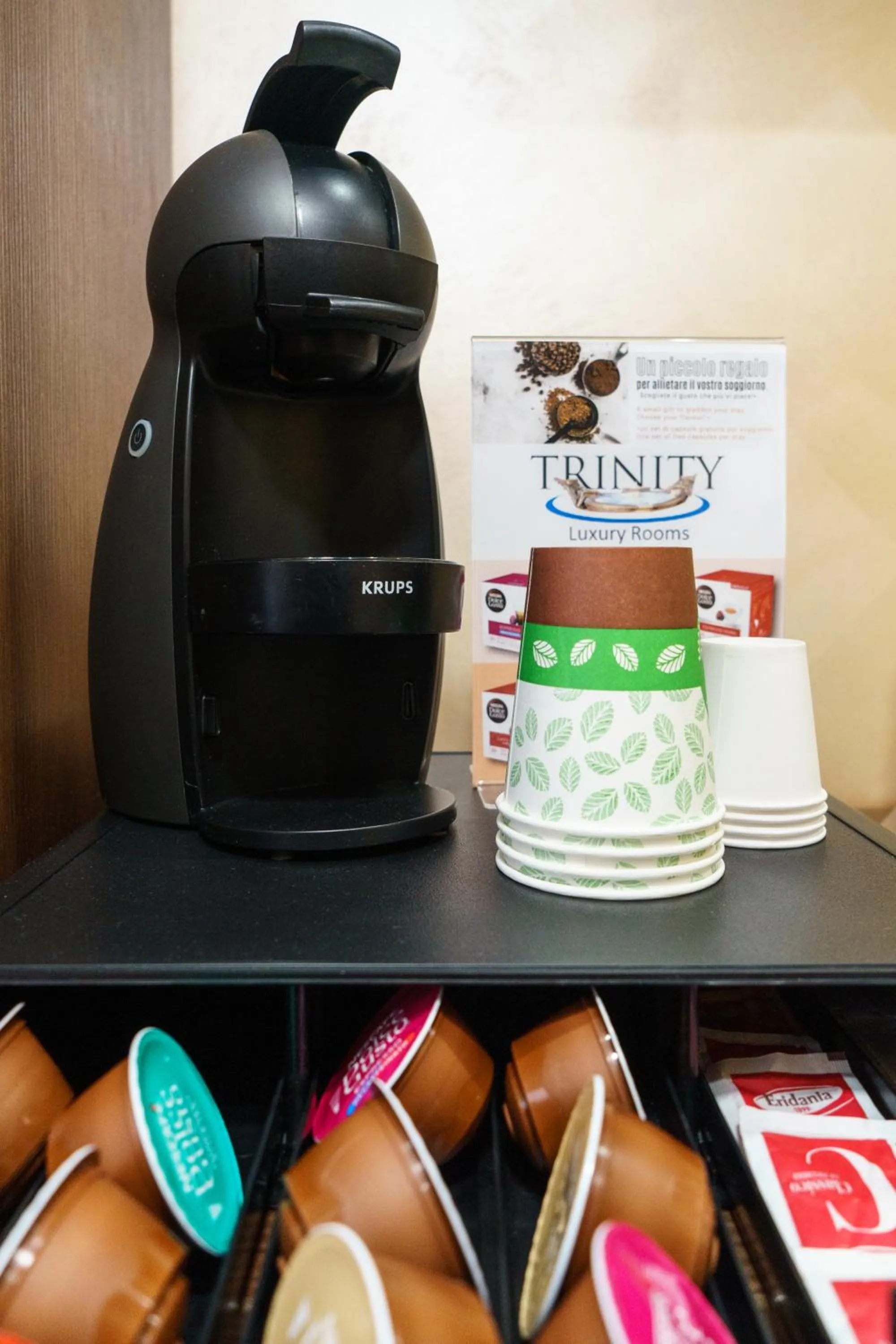 Coffee/tea facilities in Trinity Luxury Rooms