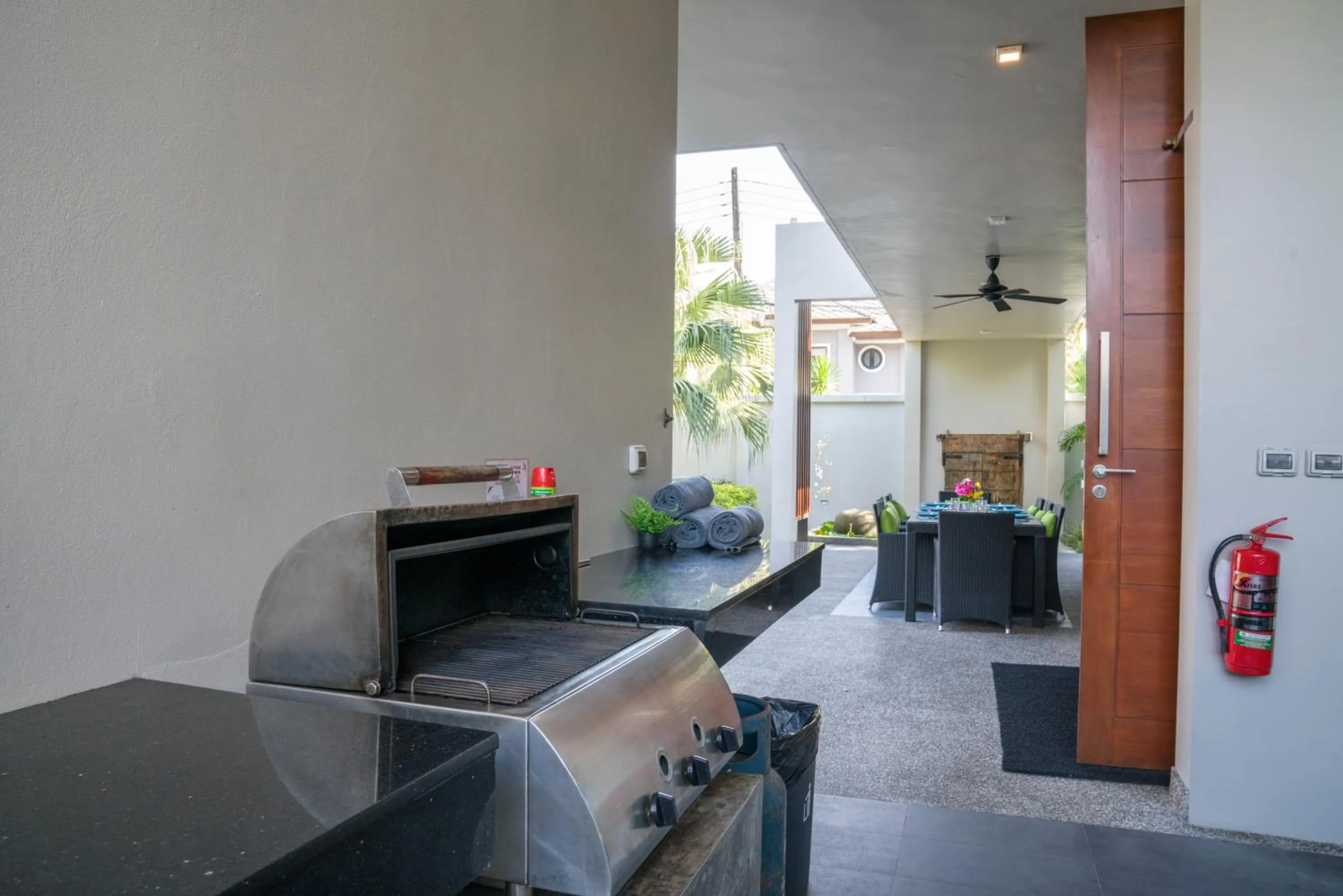 BBQ facilities in Narintara Private Pool Villas - Free Tuk-Tuk Service to the Beach!