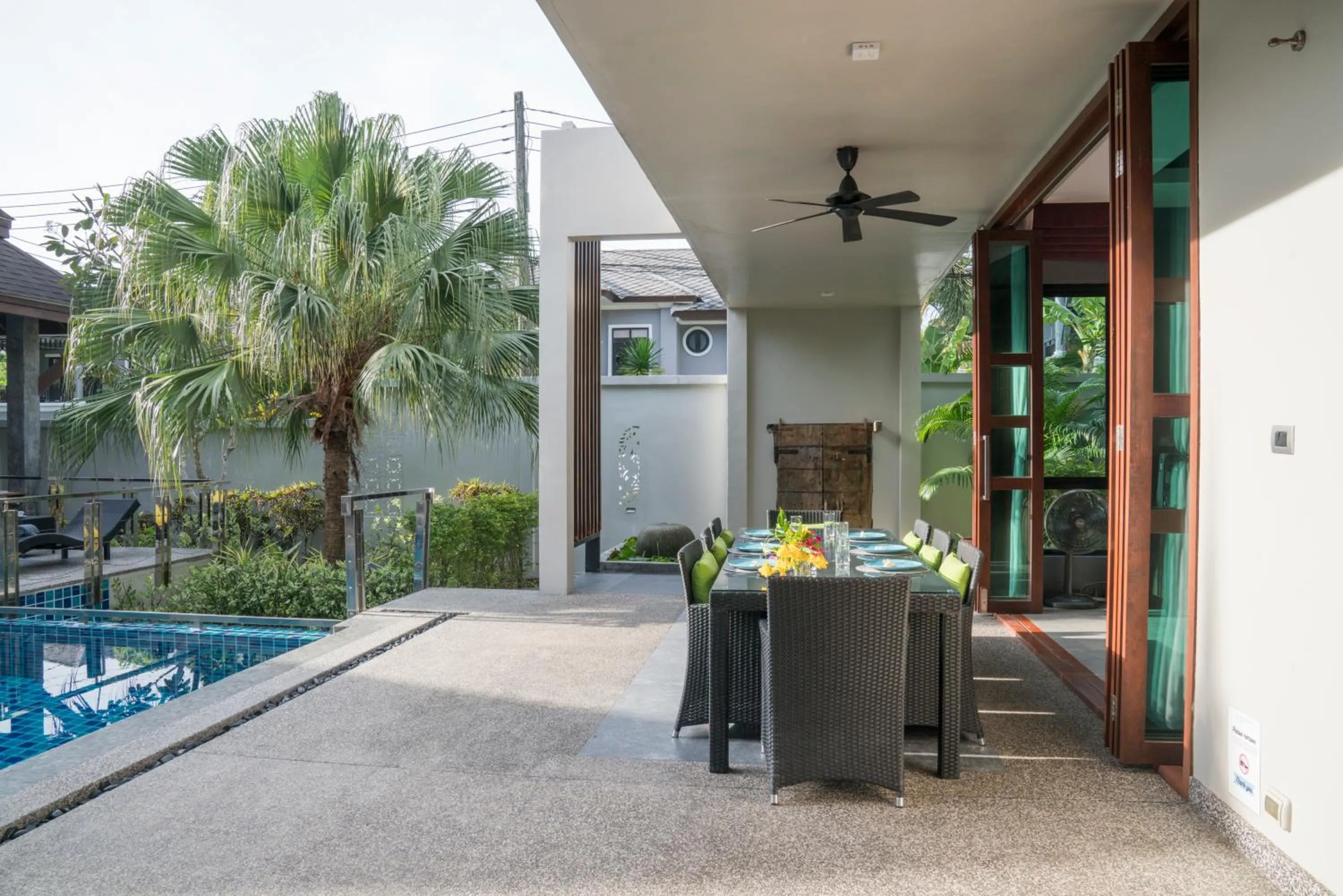 Dining area in Narintara Private Pool Villas - Free Tuk-Tuk Service to the Beach!
