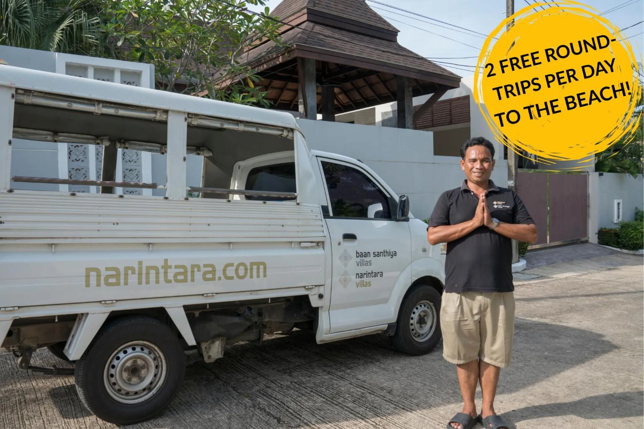 Staff in Narintara Private Pool Villas - Free Tuk-Tuk Service to the Beach!