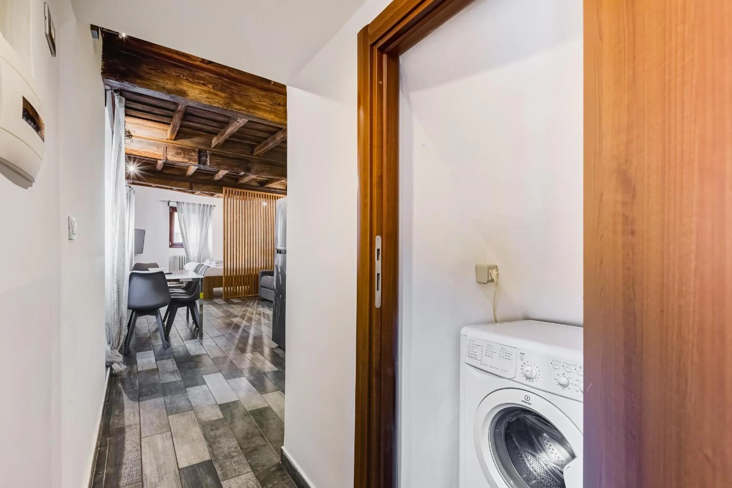 washing machine in Chiavari Apartment