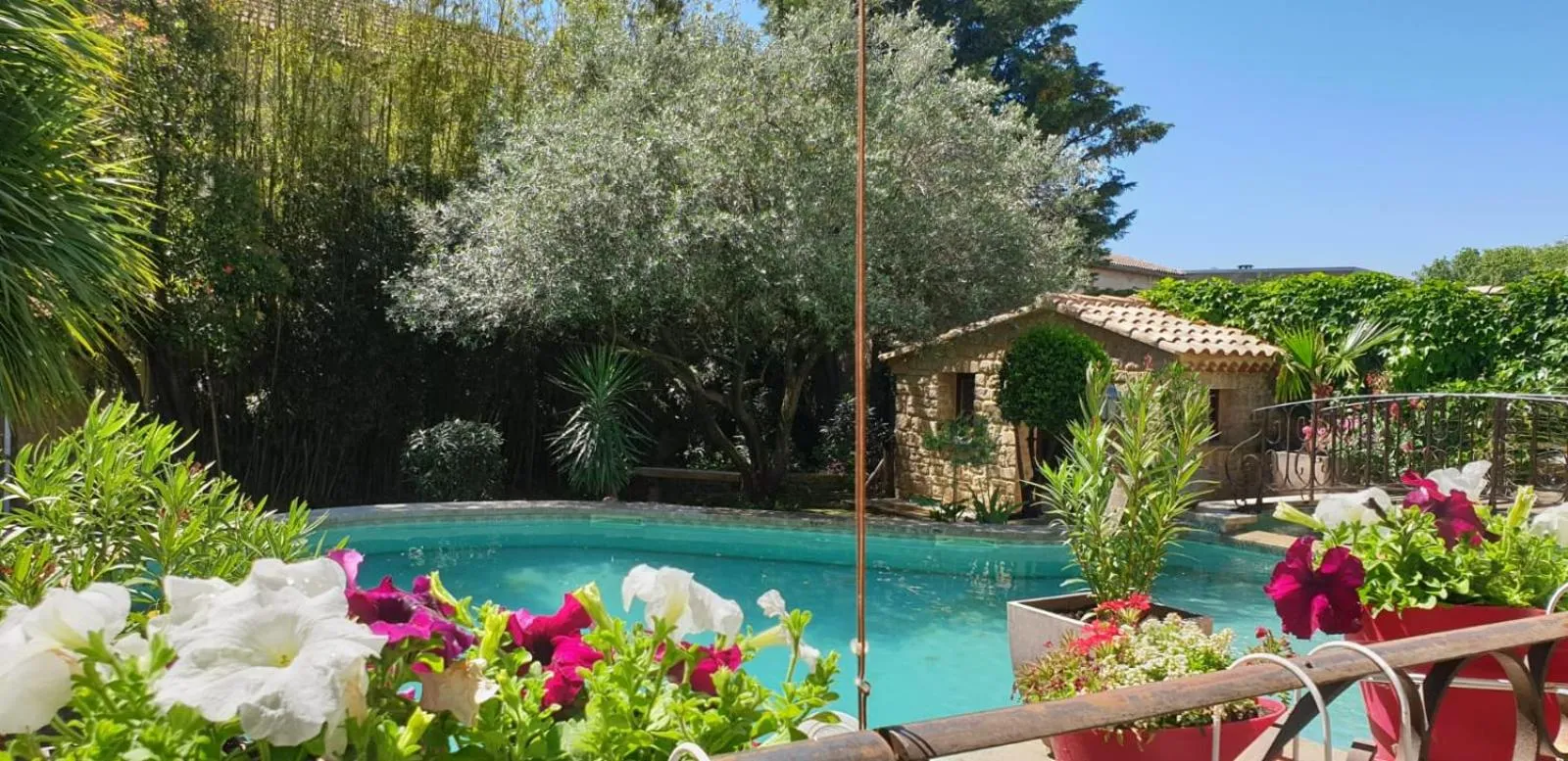 Pool view in Villa Solary