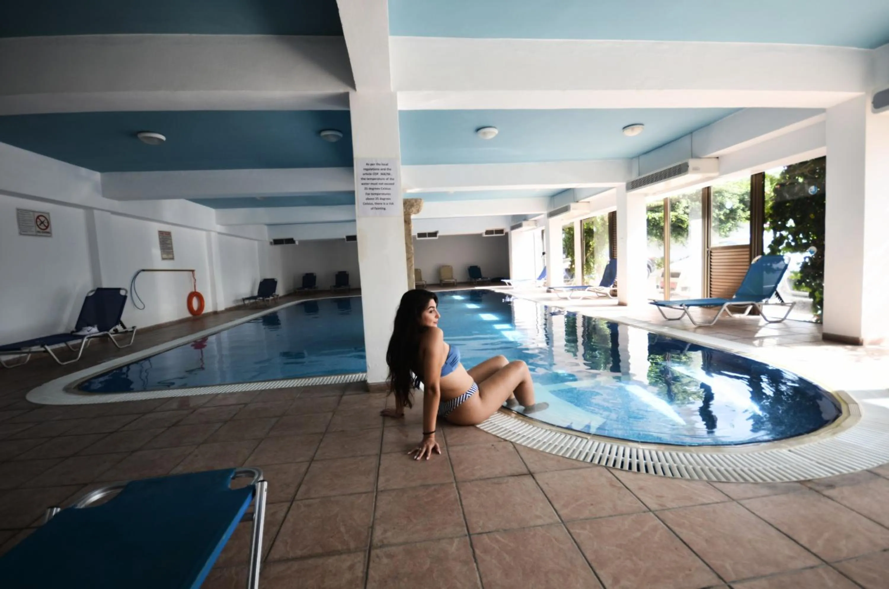 Swimming pool in Avlida Hotel