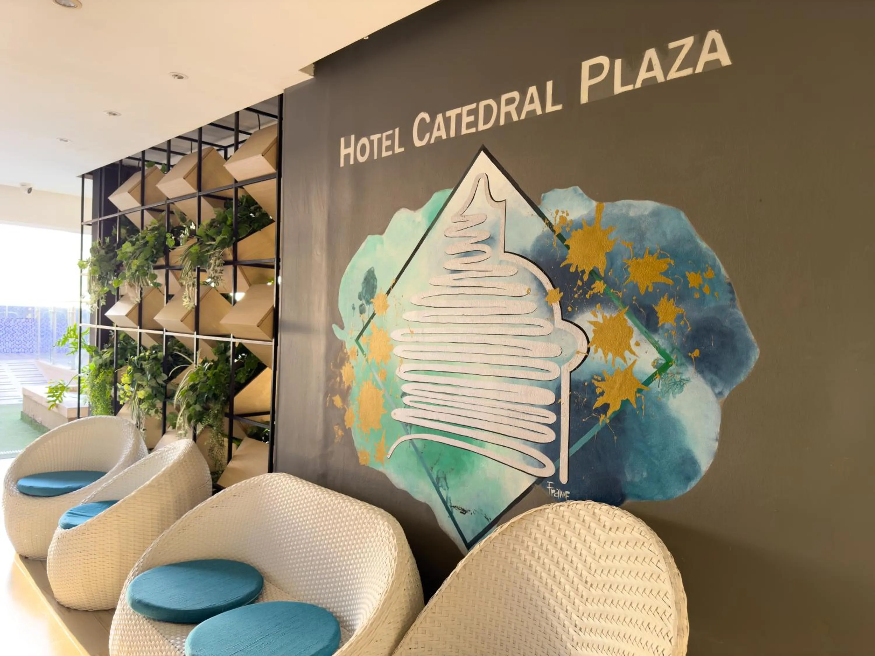 Property logo or sign in Hotel Catedral Plaza