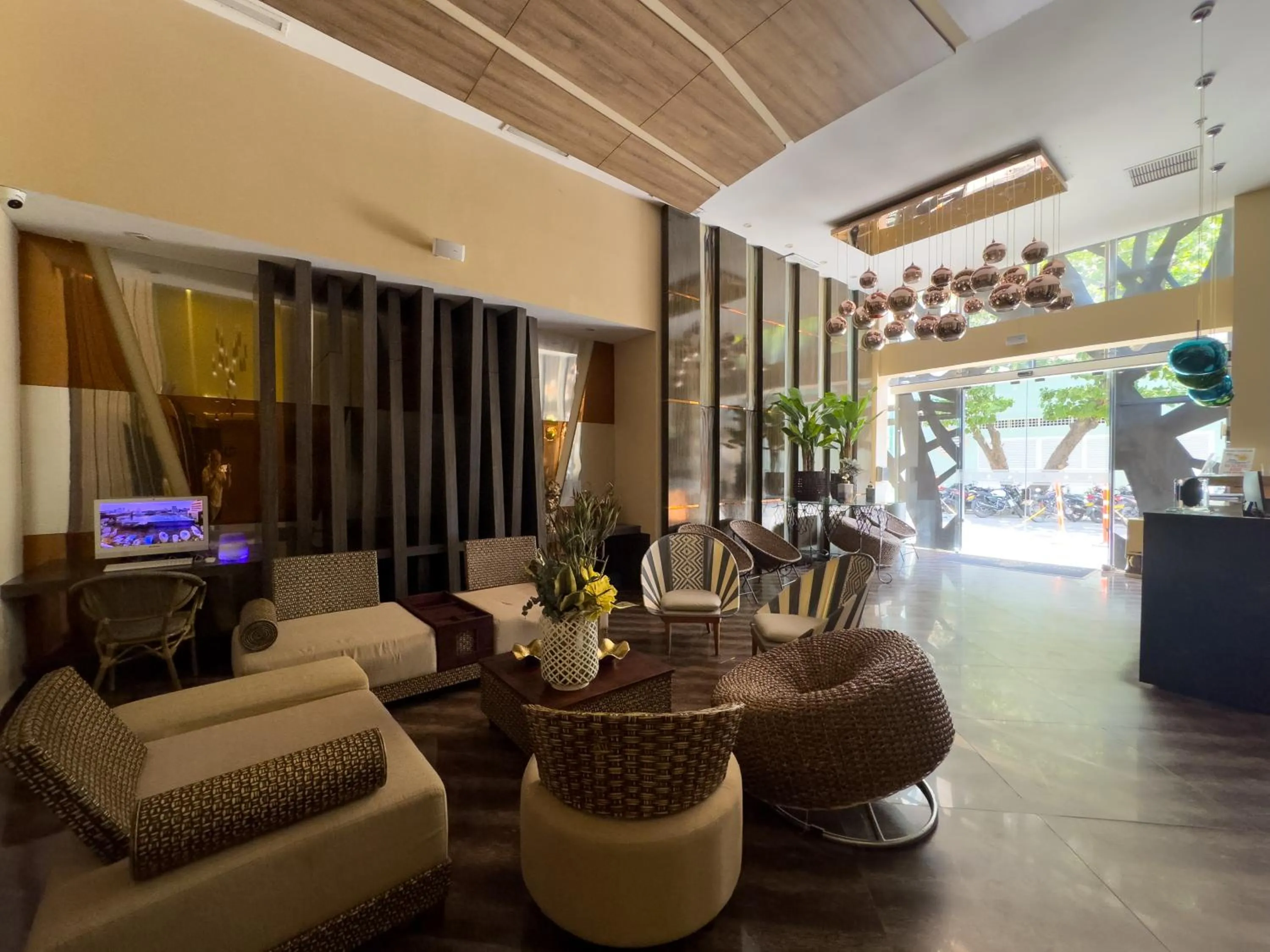 Lobby or reception in Hotel Catedral Plaza