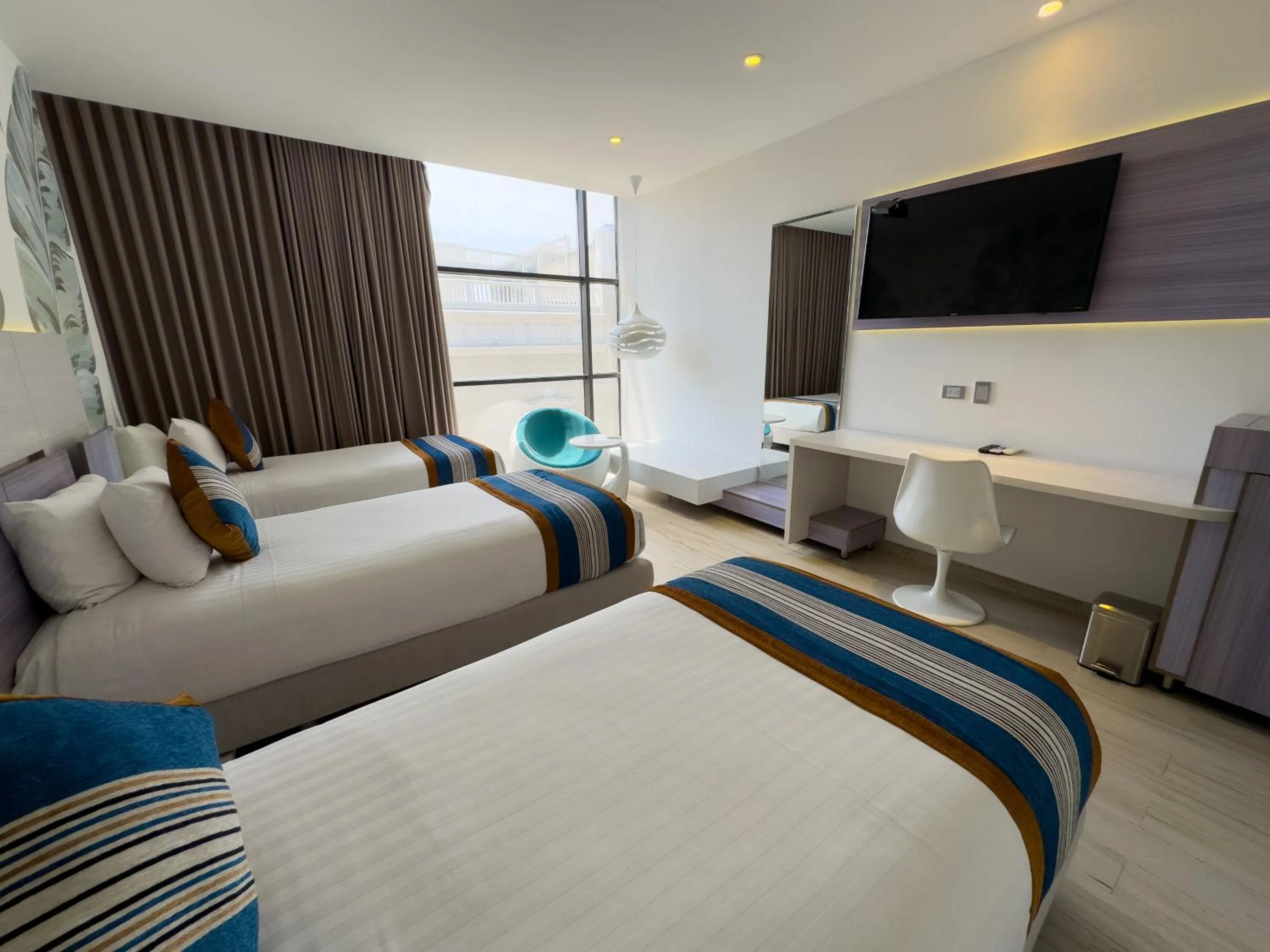 Bed in Hotel Catedral Plaza