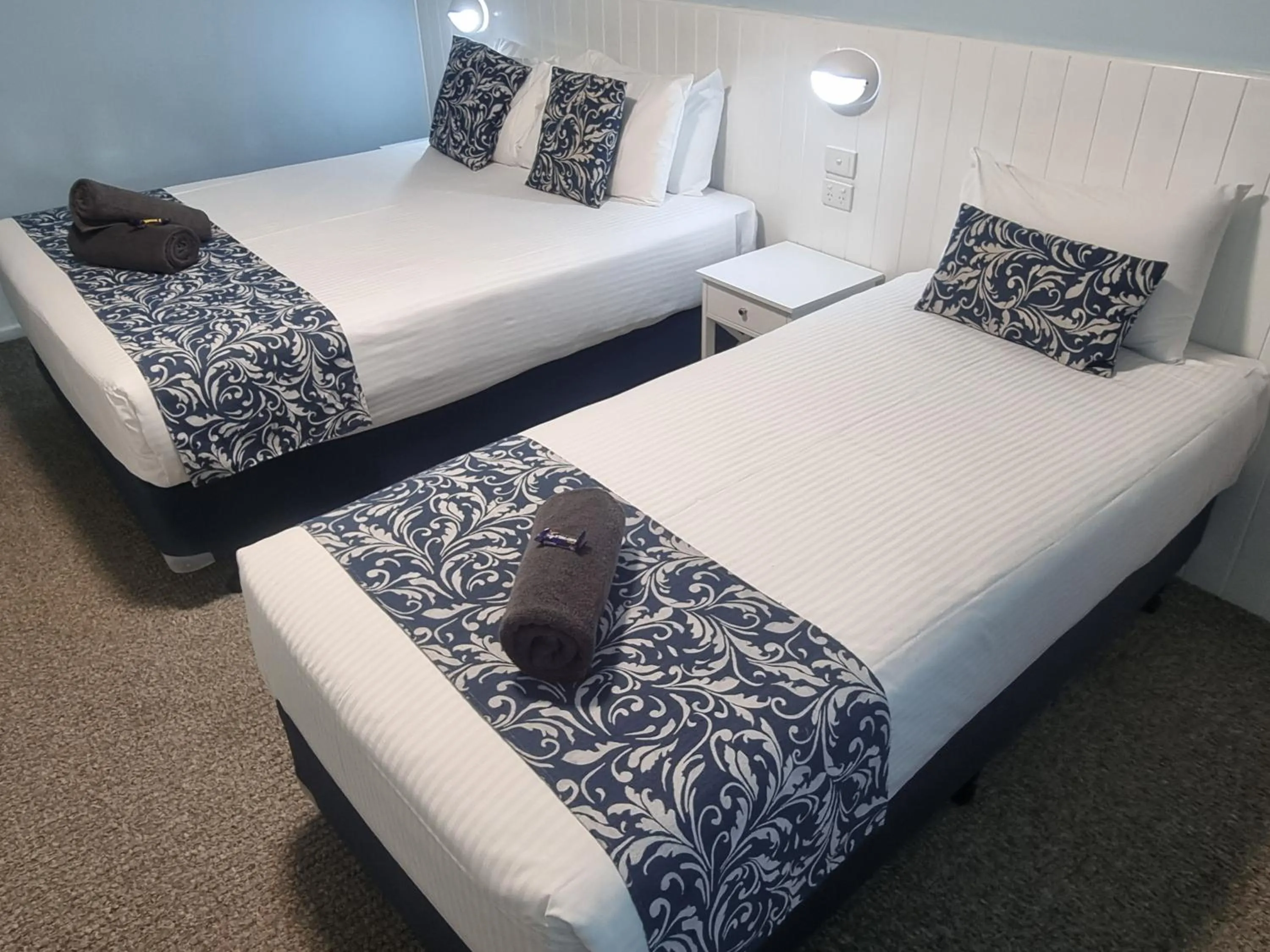 Bed in Koorawatha Homestead Motel