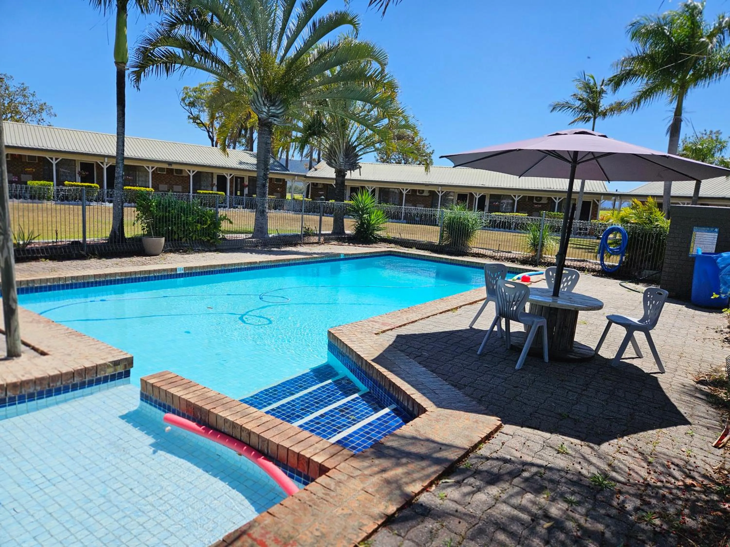 Pool view in Koorawatha Homestead Motel