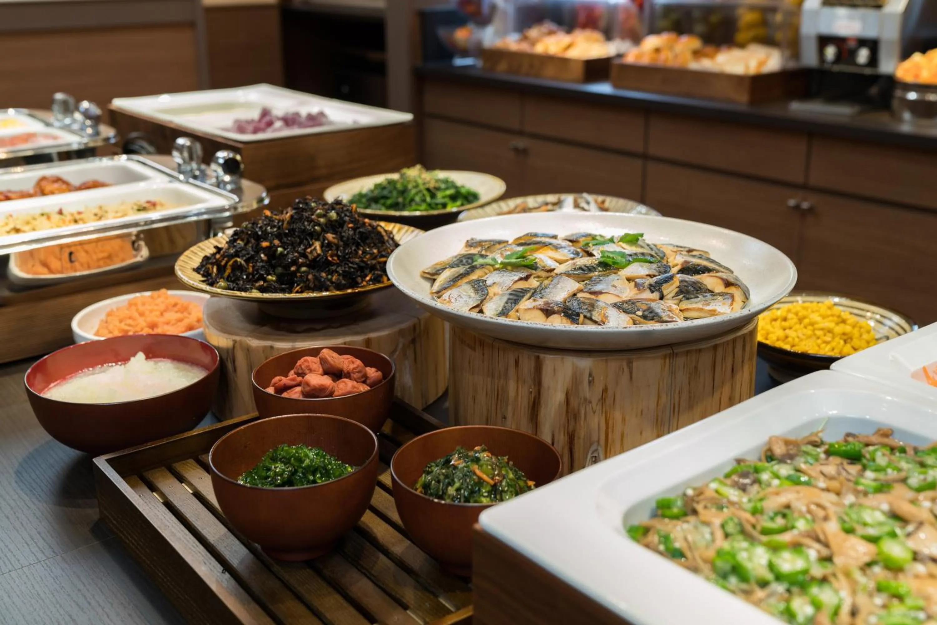 Buffet breakfast in Vessel Hotel Kurashiki