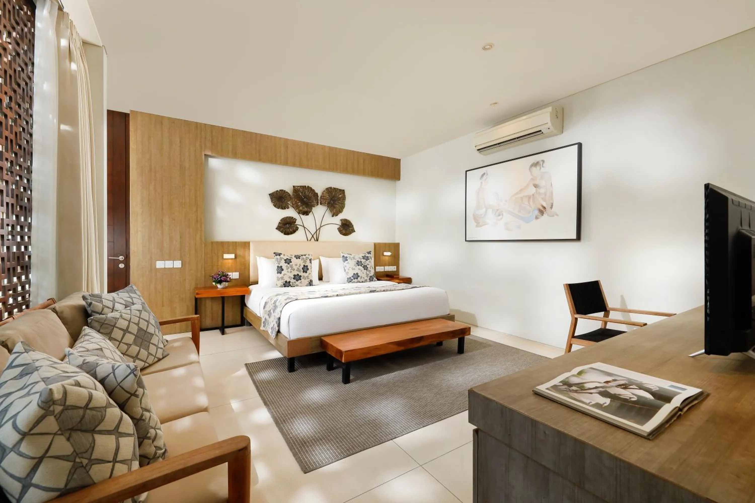 Bed in Vinila Villas by Nakula