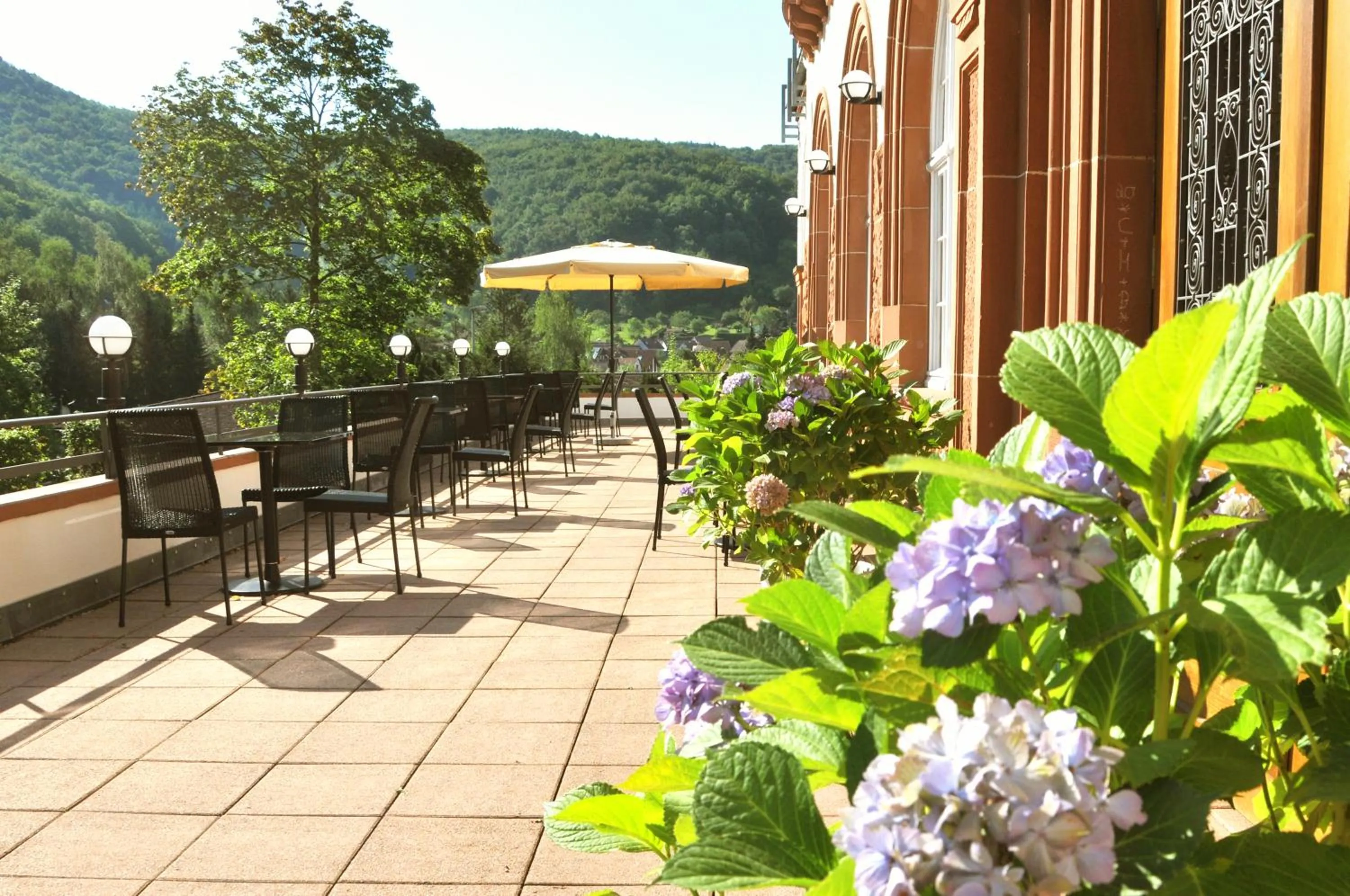 Balcony/Terrace in Jugendstilhotel Trifels