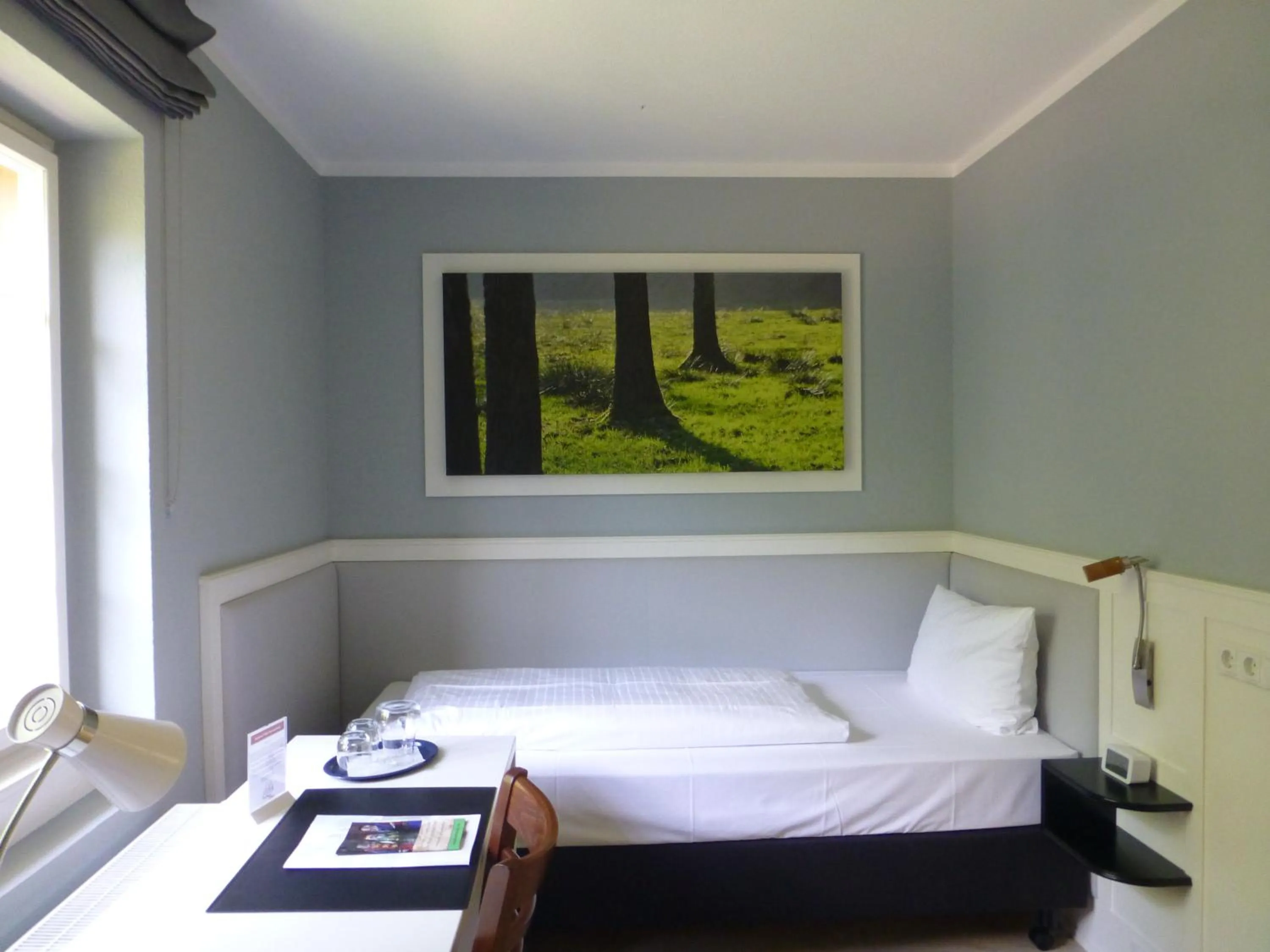 Bed in Jugendstilhotel Trifels