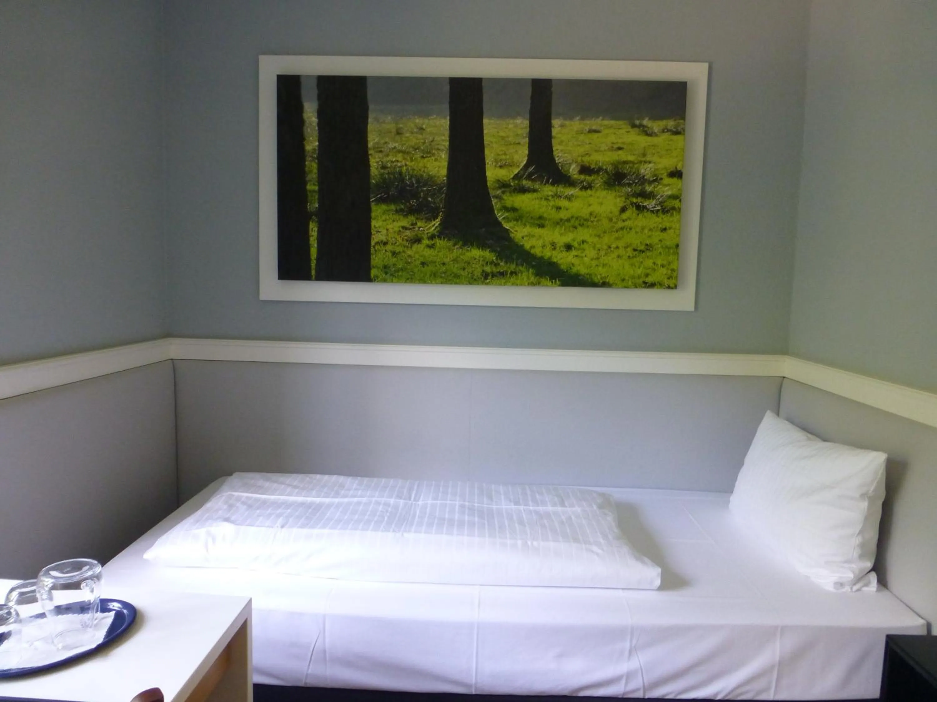 Bed in Jugendstilhotel Trifels