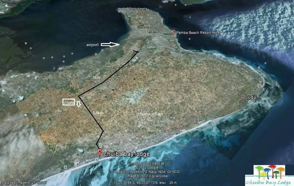 Location in Chuiba Bay lodge