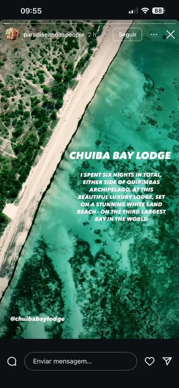 Beach in Chuiba Bay lodge