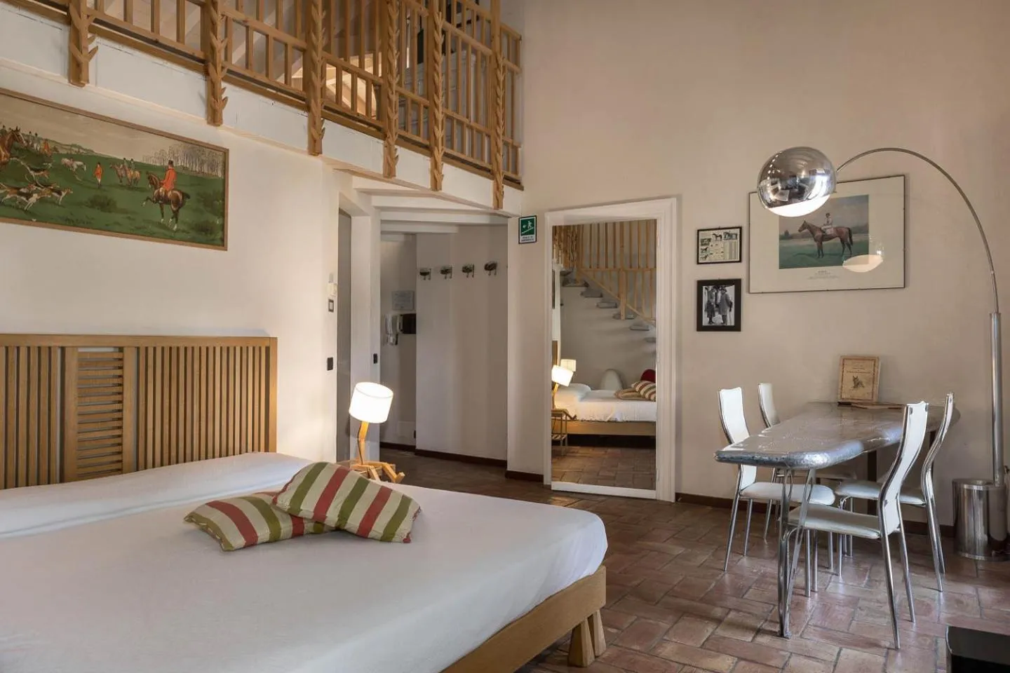 Living room, Bed in La Cucchetta