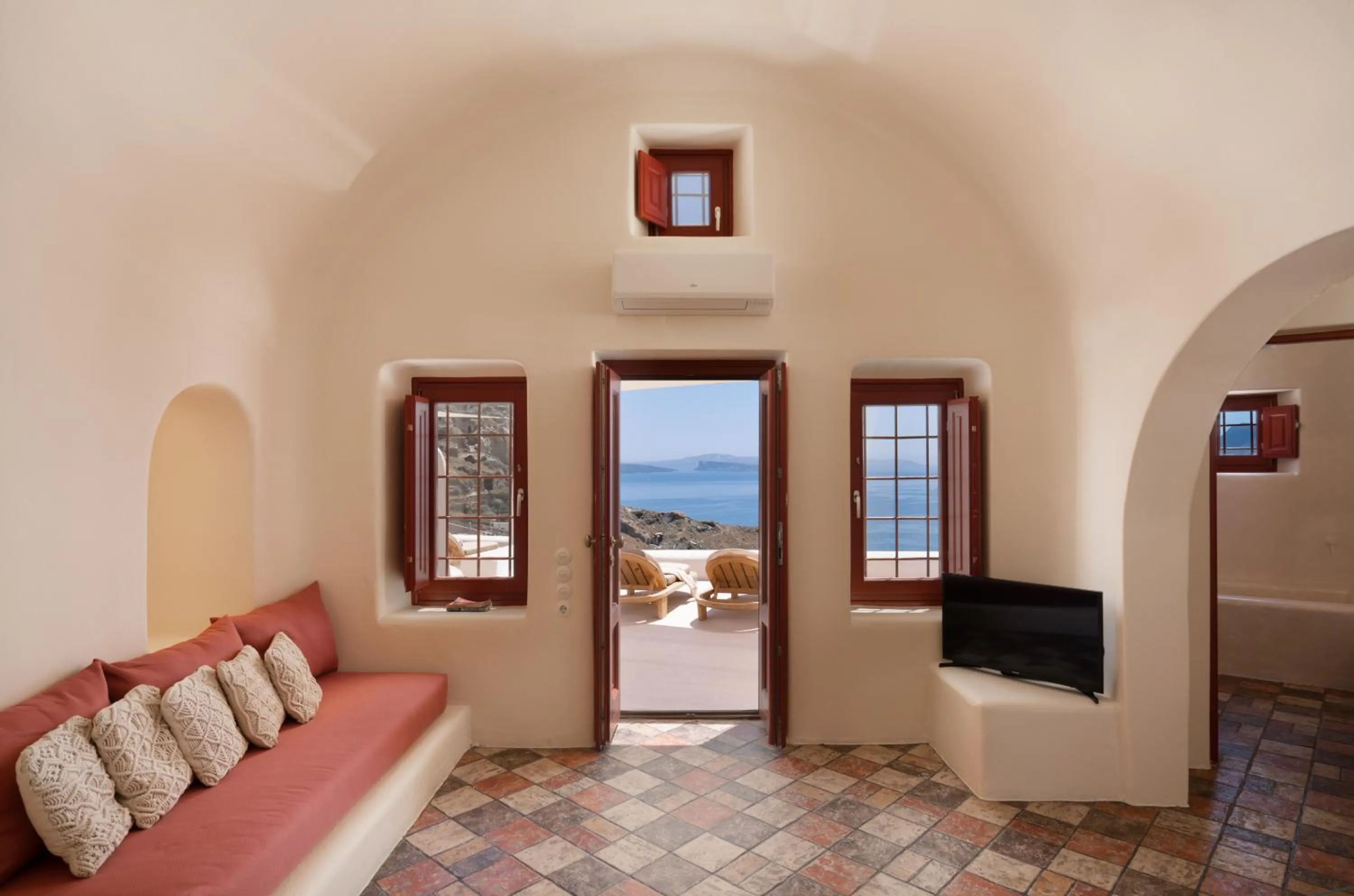 Living room in The Architect's Cave House