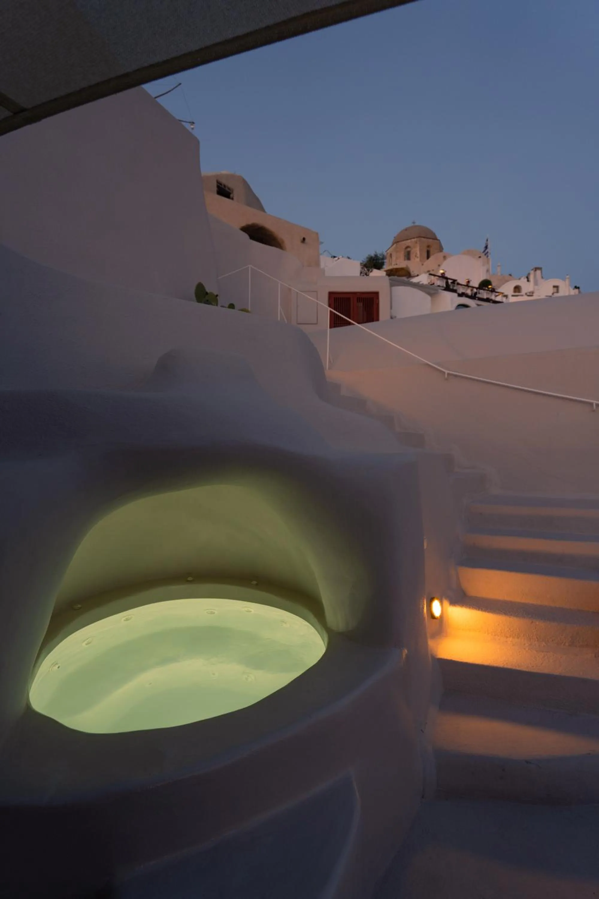 Hot Tub in The Architect's Cave House