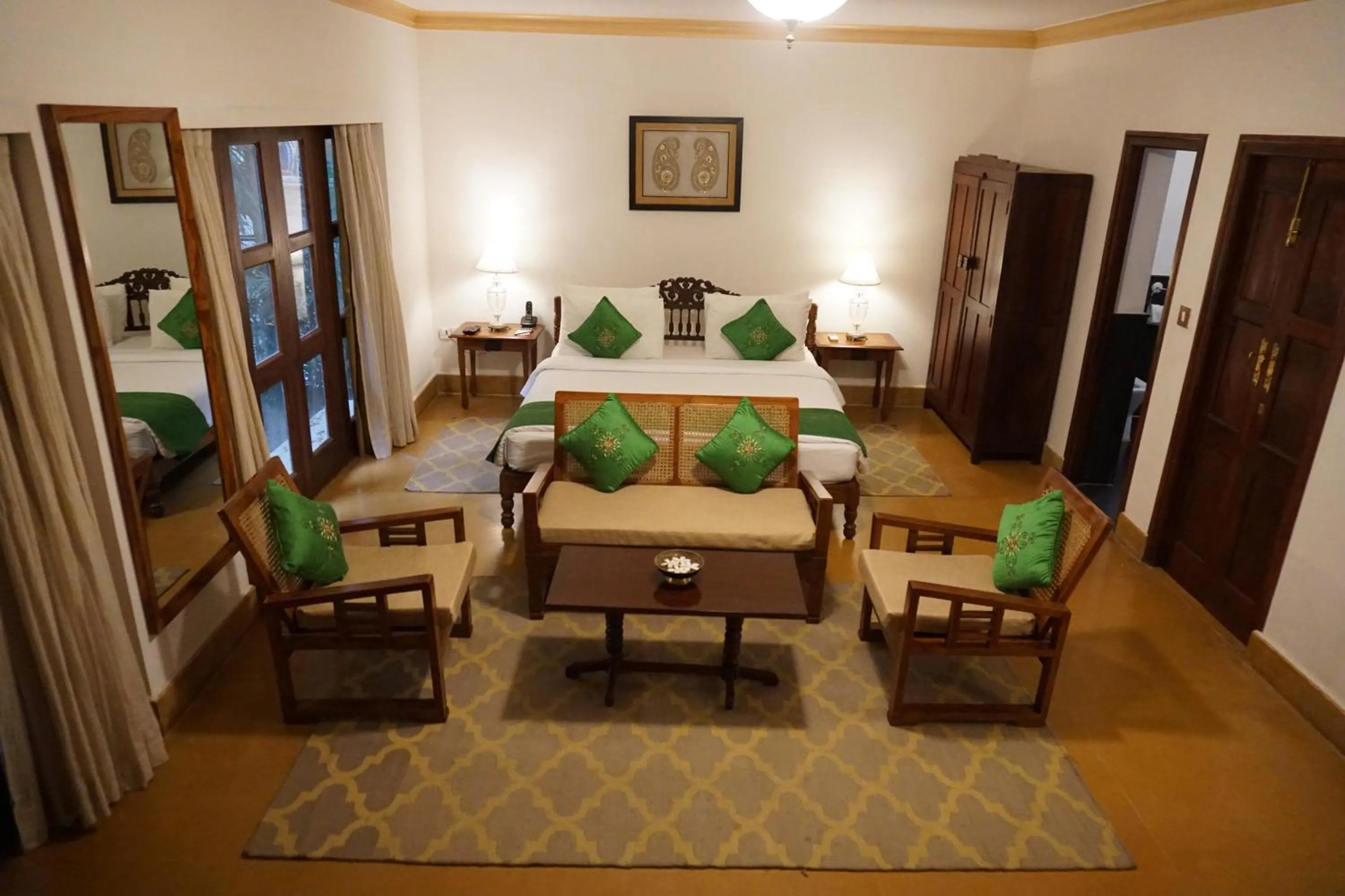 View (from property/room), Bed in Saraca Hotel Lucknow