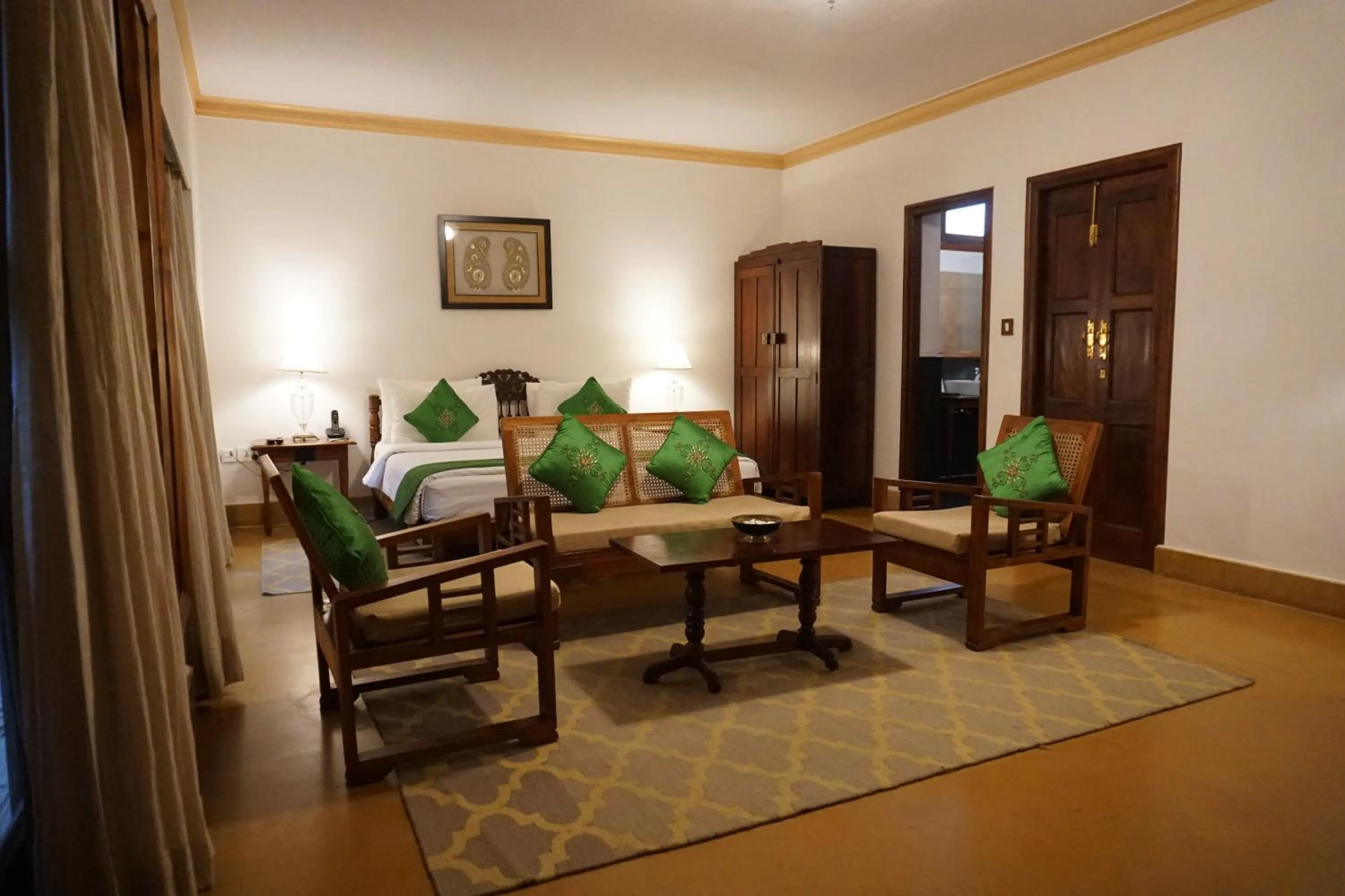 Seating area in Saraca Hotel Lucknow